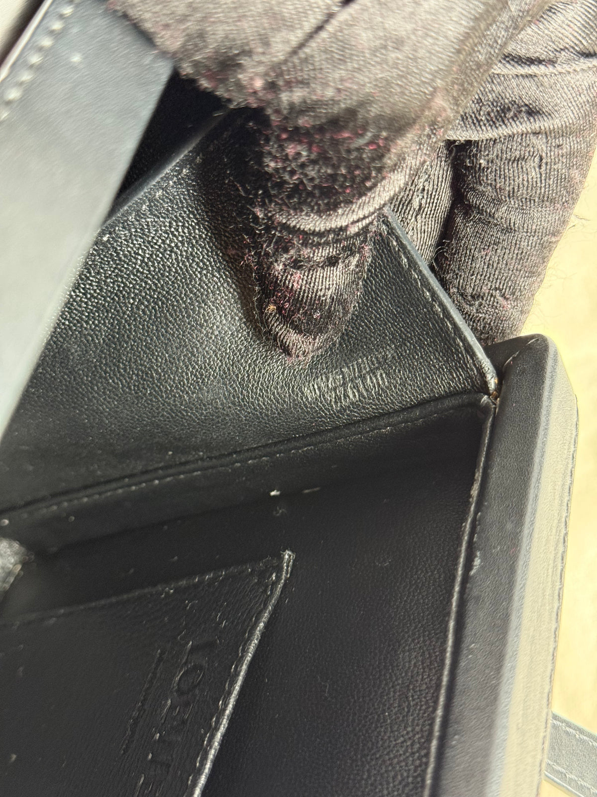 Loewe Black Calfskin Small Postal Bag
