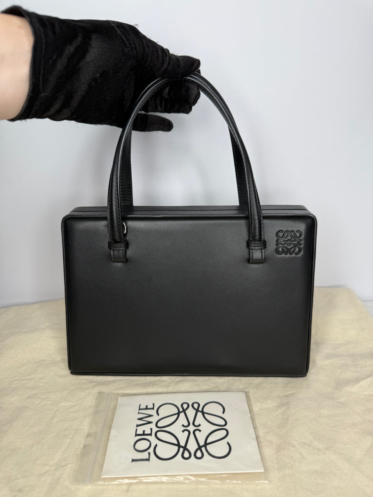 Loewe Black Calfskin Small Postal Bag