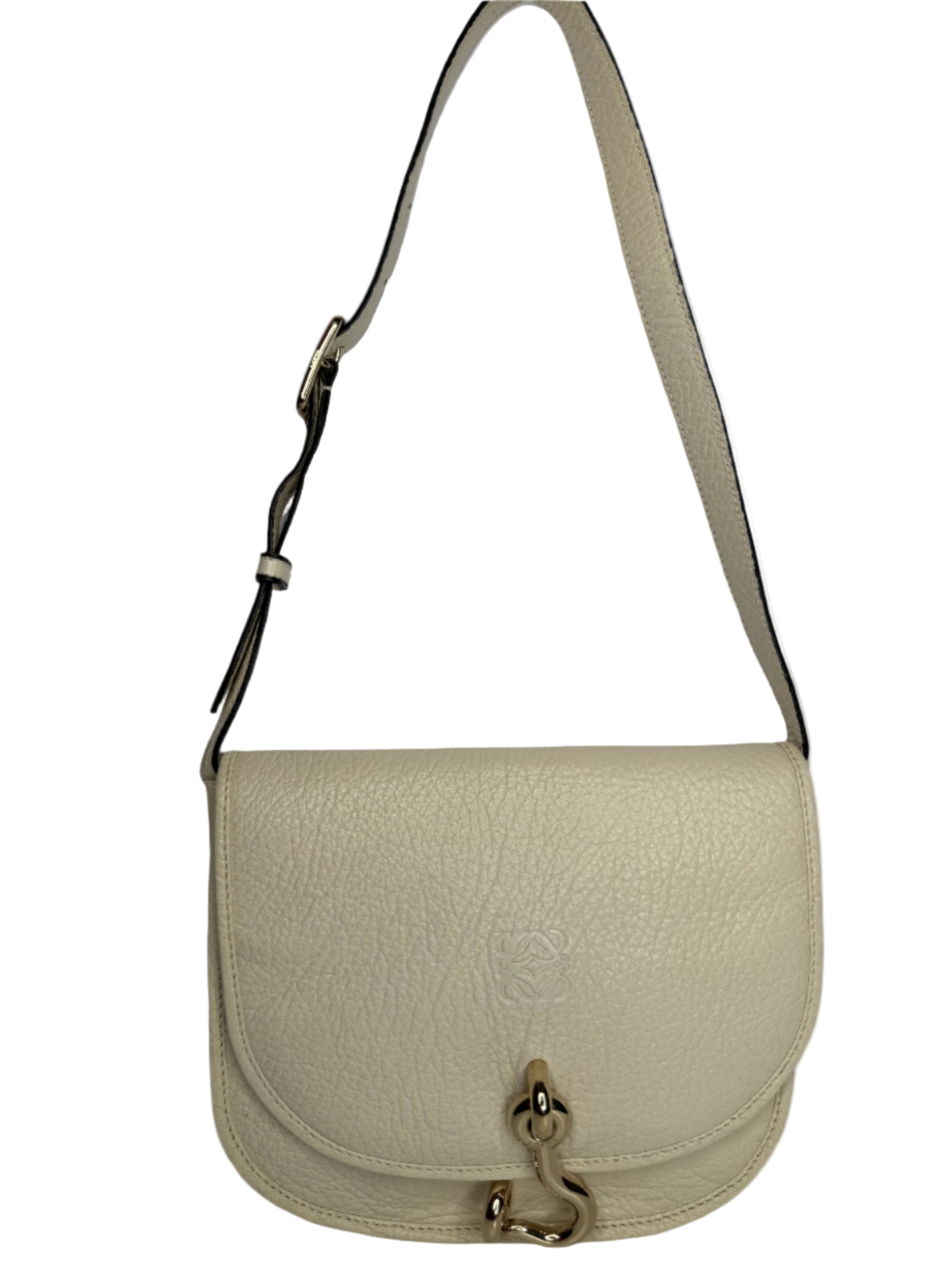 Loewe Amberley Small Satchel Ivory Crossbody Bag
