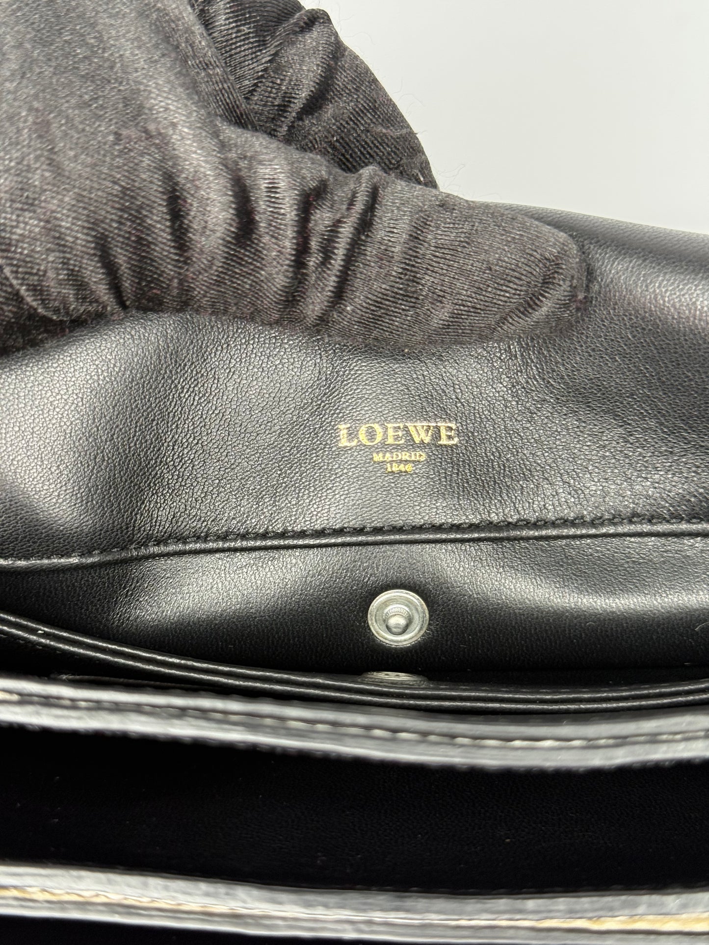 Loewe Amberley Small Satchel Ivory Crossbody Bag