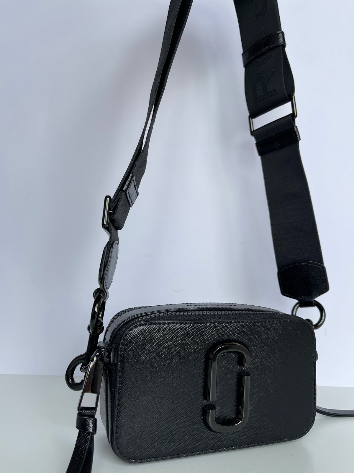 Marc Jacobs Snapshot Black Leather Crossbody Bag