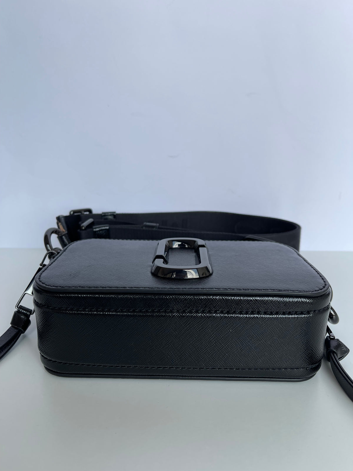 Marc Jacobs Snapshot Black Leather Crossbody Bag