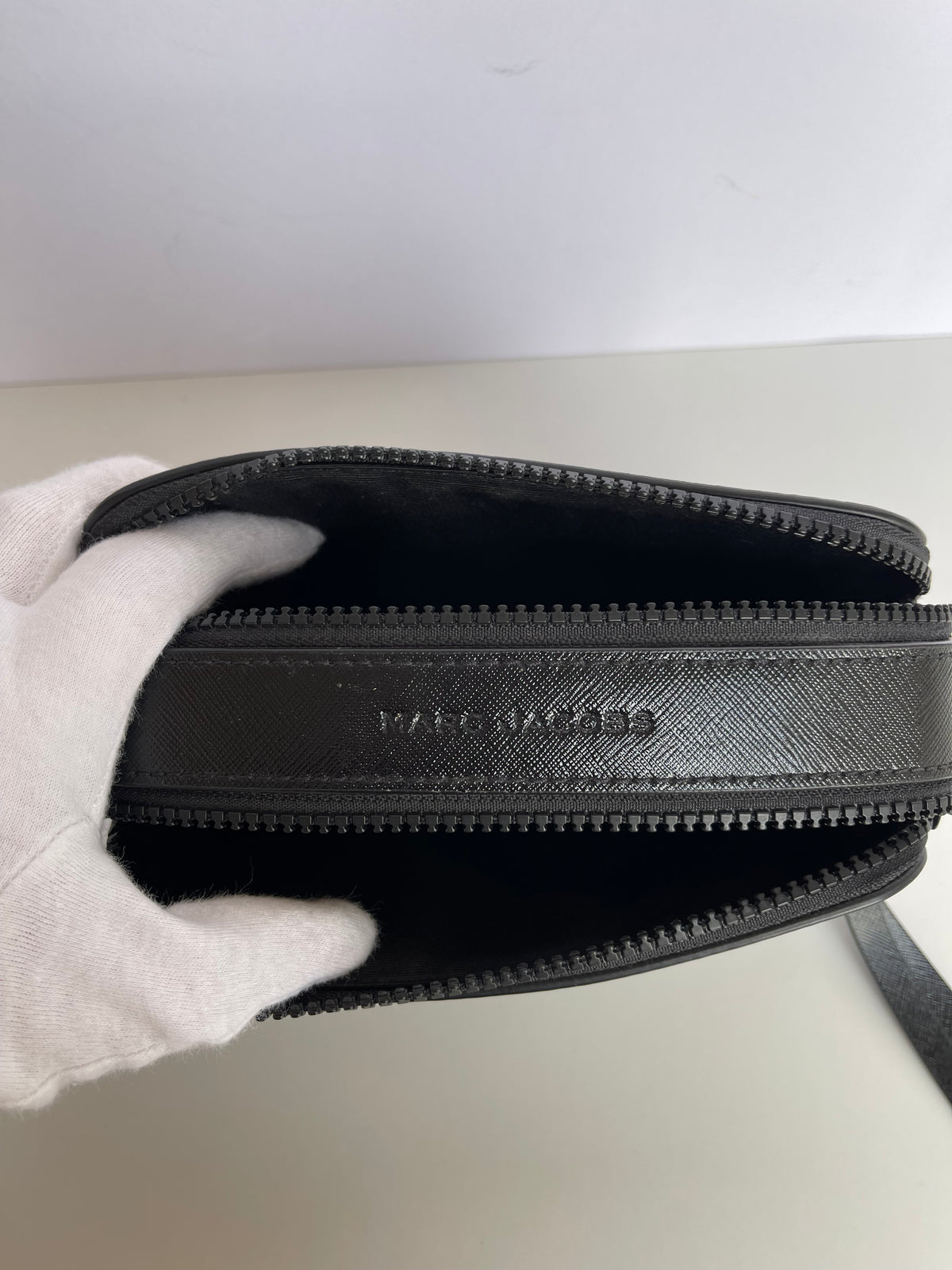 Marc Jacobs Snapshot Black Leather Crossbody Bag