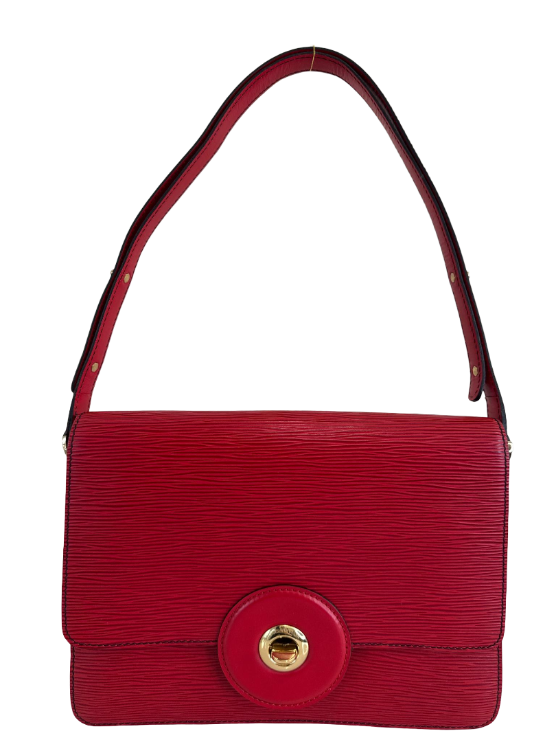 Louis Vuitton Red Epi Leather Friedland Shoulder Bag