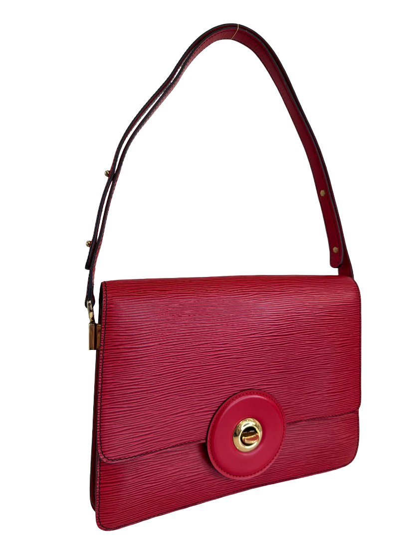 Louis Vuitton Red Epi Leather Friedland Shoulder Bag