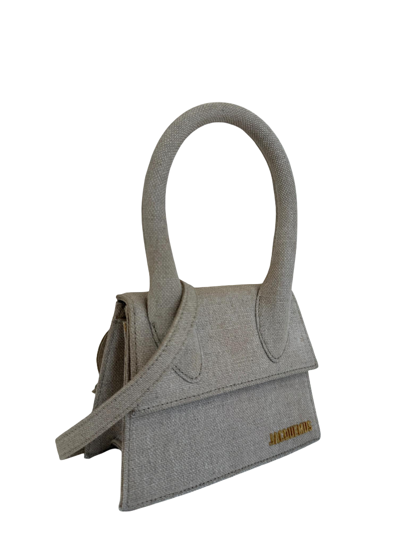 Jacquemus Le Chiquito Moyen Beige Linen Handbag