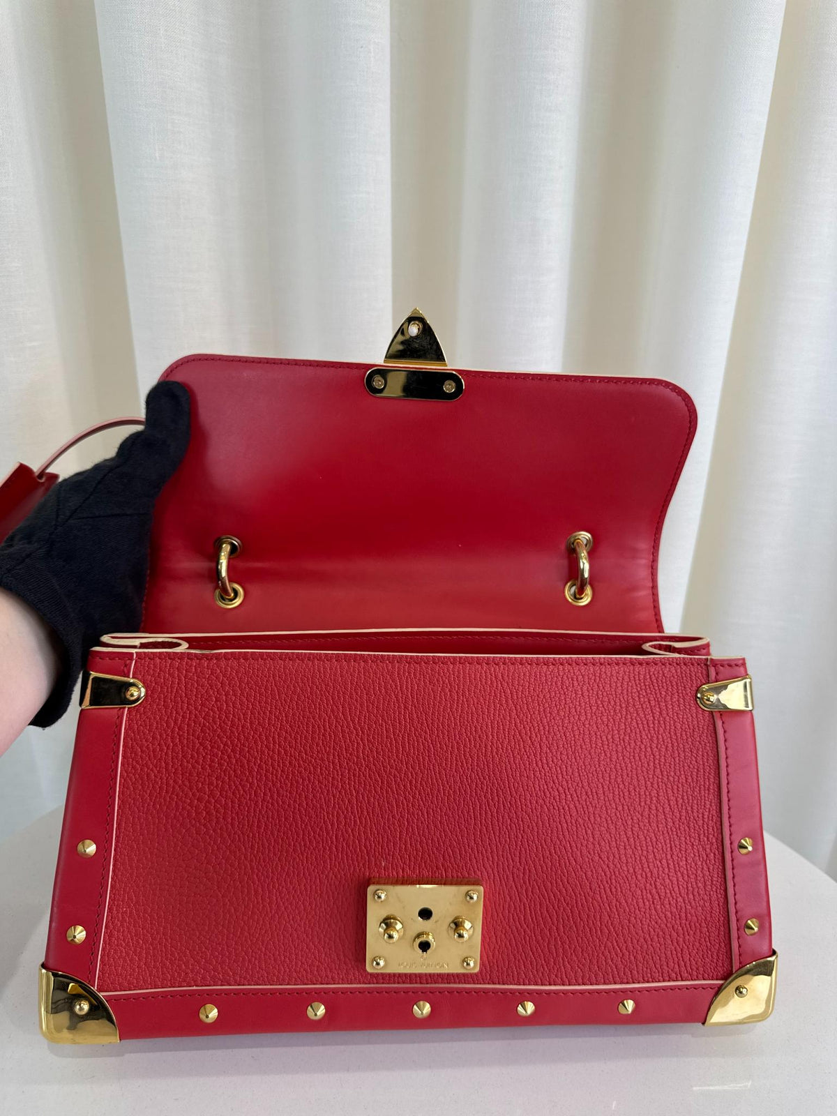 Louis Vuitton Geranium Suhali Leather Le Talentueux Bag