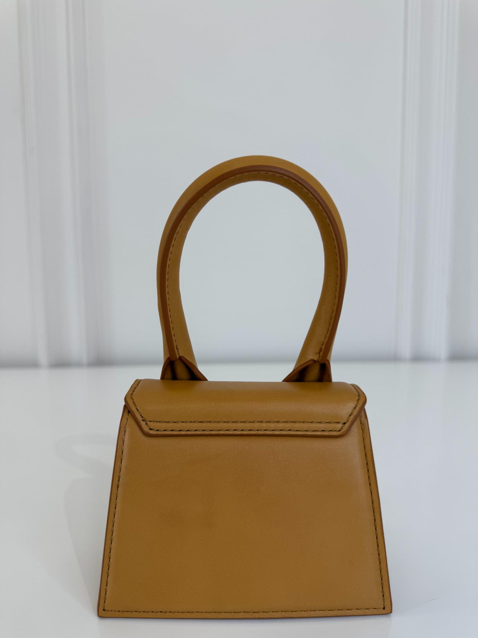 Jacquemus Le Chiquito Mini Camel Leather Bag