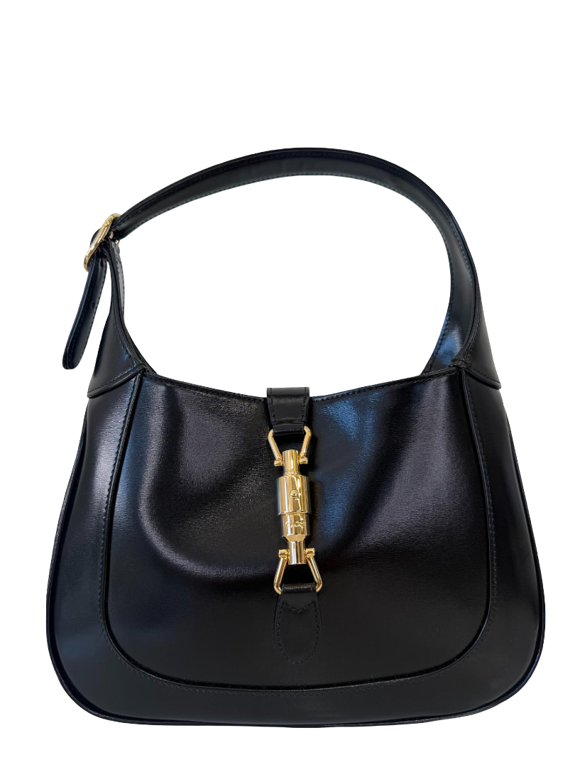Gucci Jackie 1961 Black Smooth Leather Small Shoulder Bag