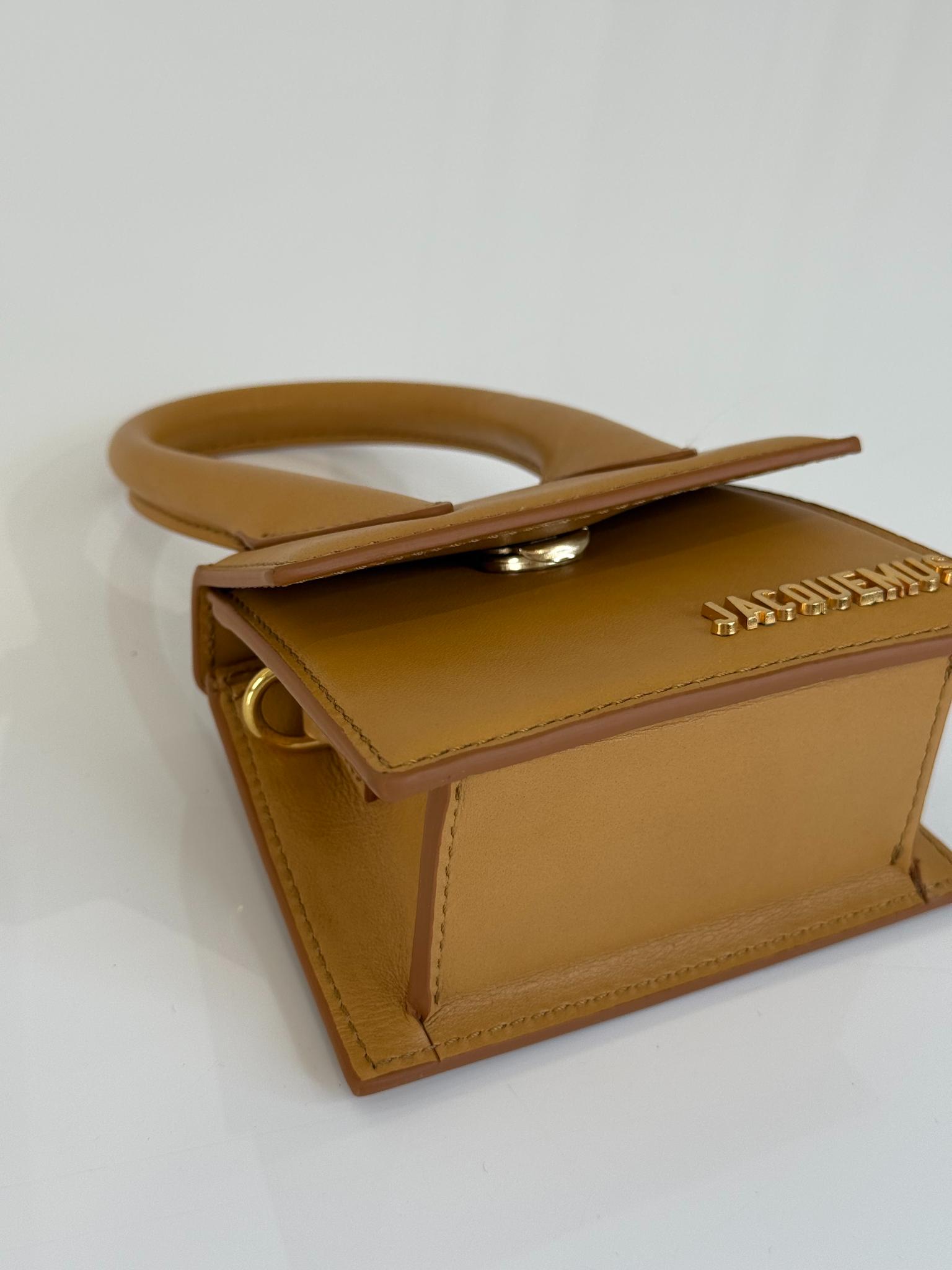 Jacquemus Le Chiquito Mini Camel Leather Bag