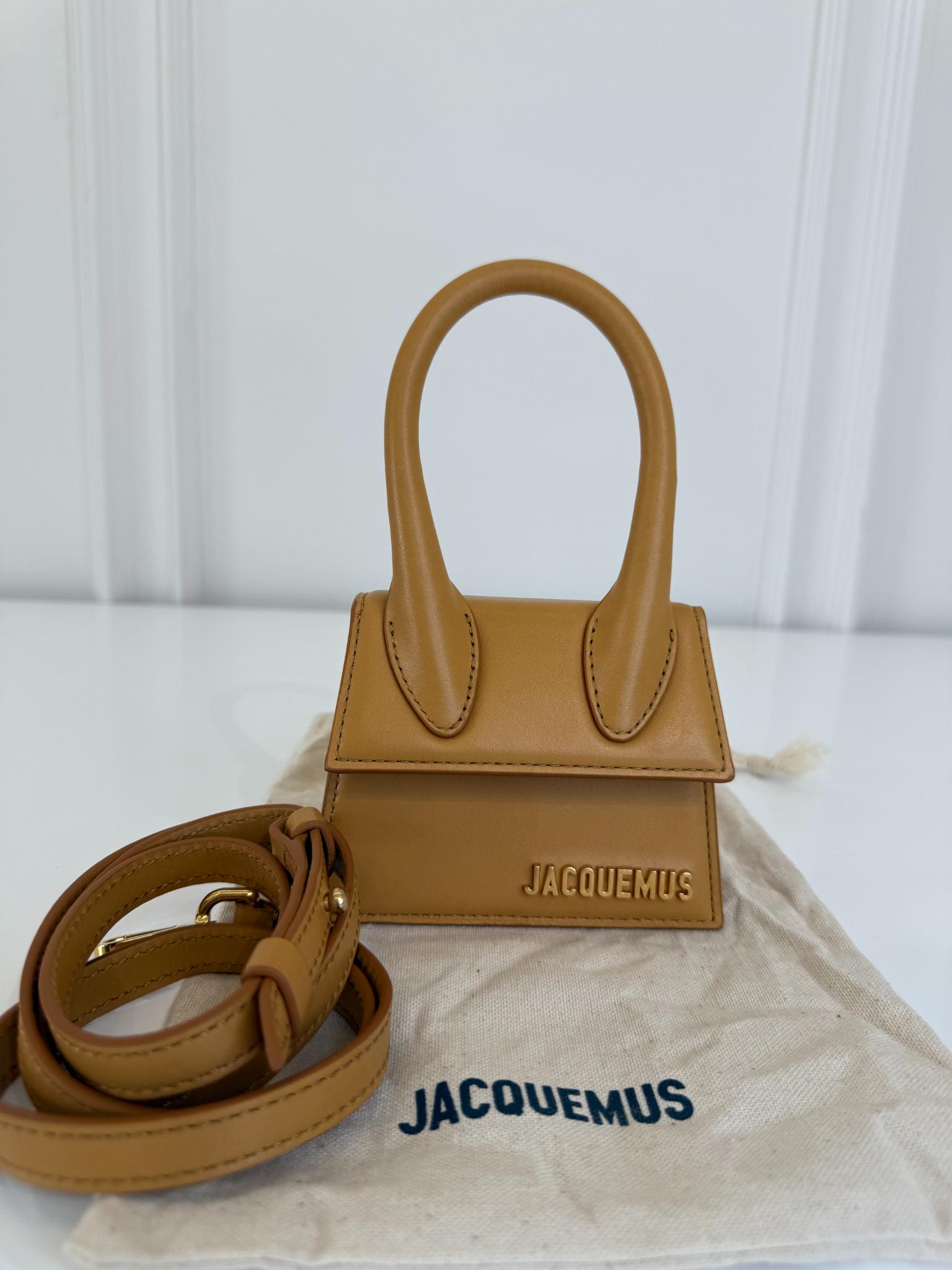 Jacquemus Le Chiquito Mini Camel Leather Bag