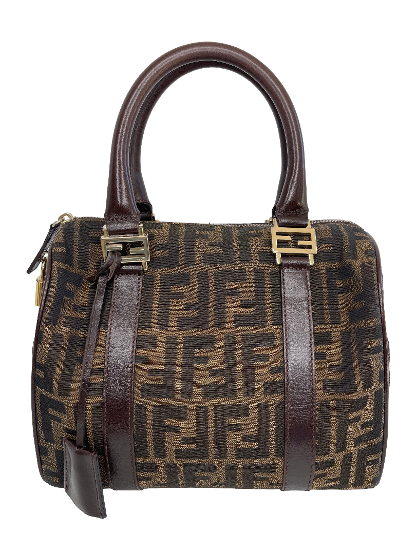 Fendi Jacquard FF Zucca Boston Bag