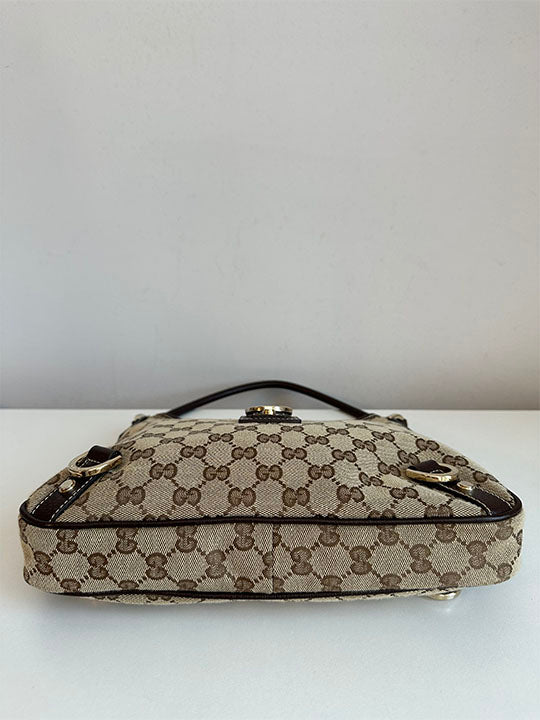 Gucci Abbey D Ring Monogram Hobo Bag