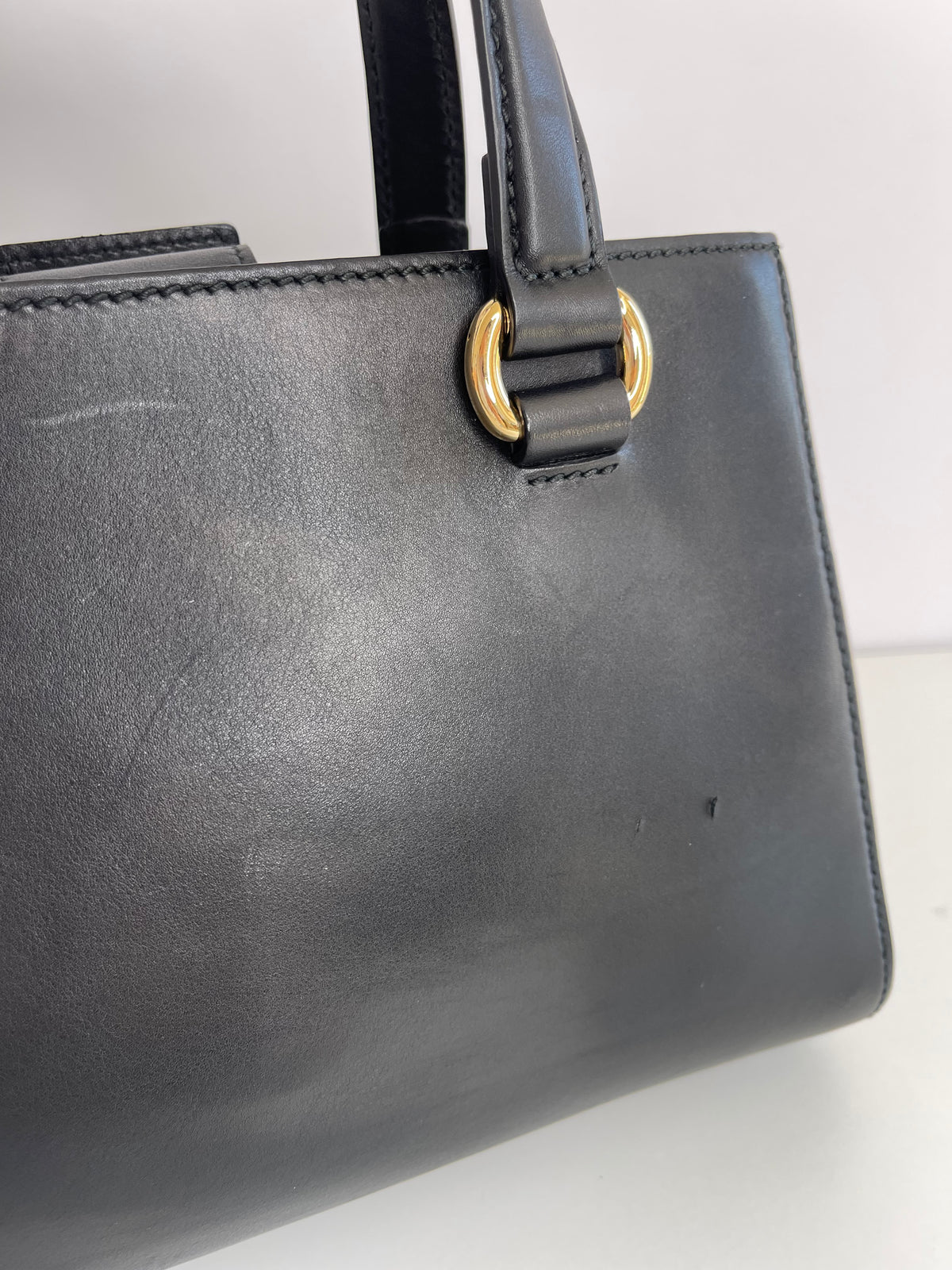 Gucci Black Sylvie Web Satchel