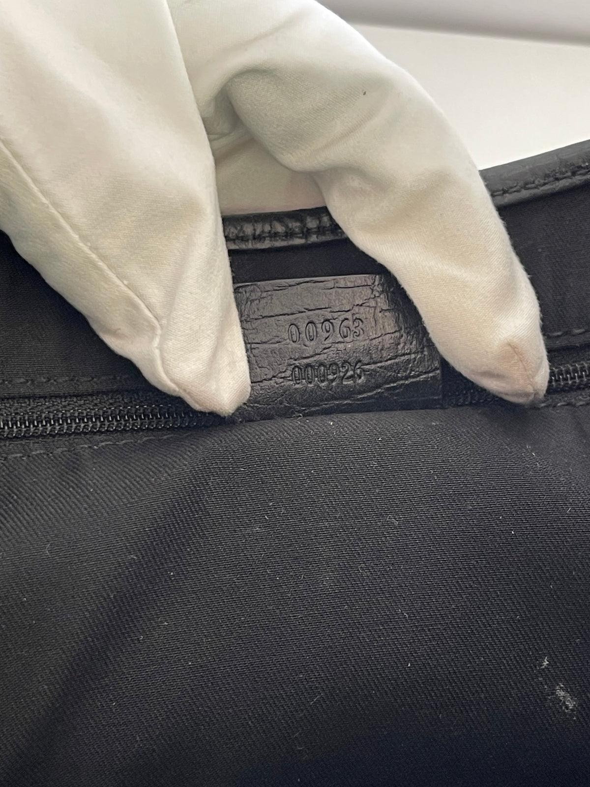 Gucci Jackie Black GG Canvas Bag