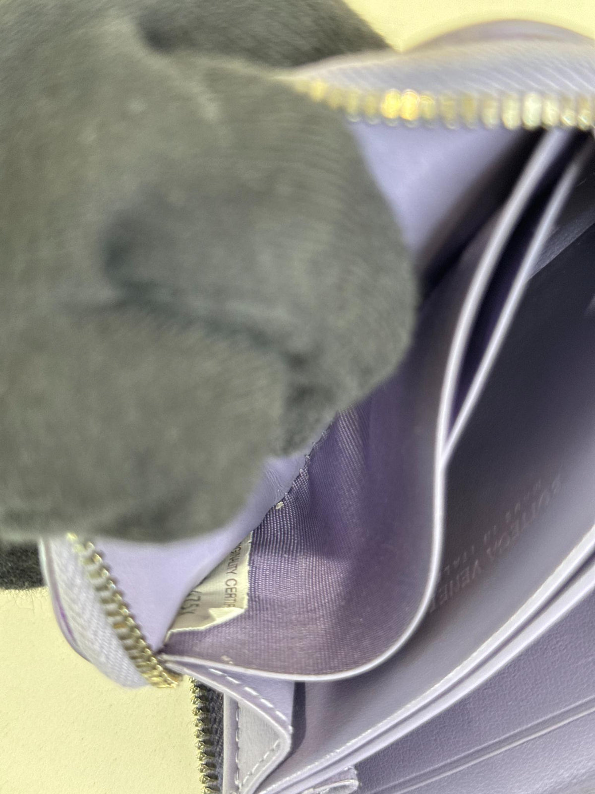 Bottega Veneta Intrecciato Zip-Around Coin Purse Lavender