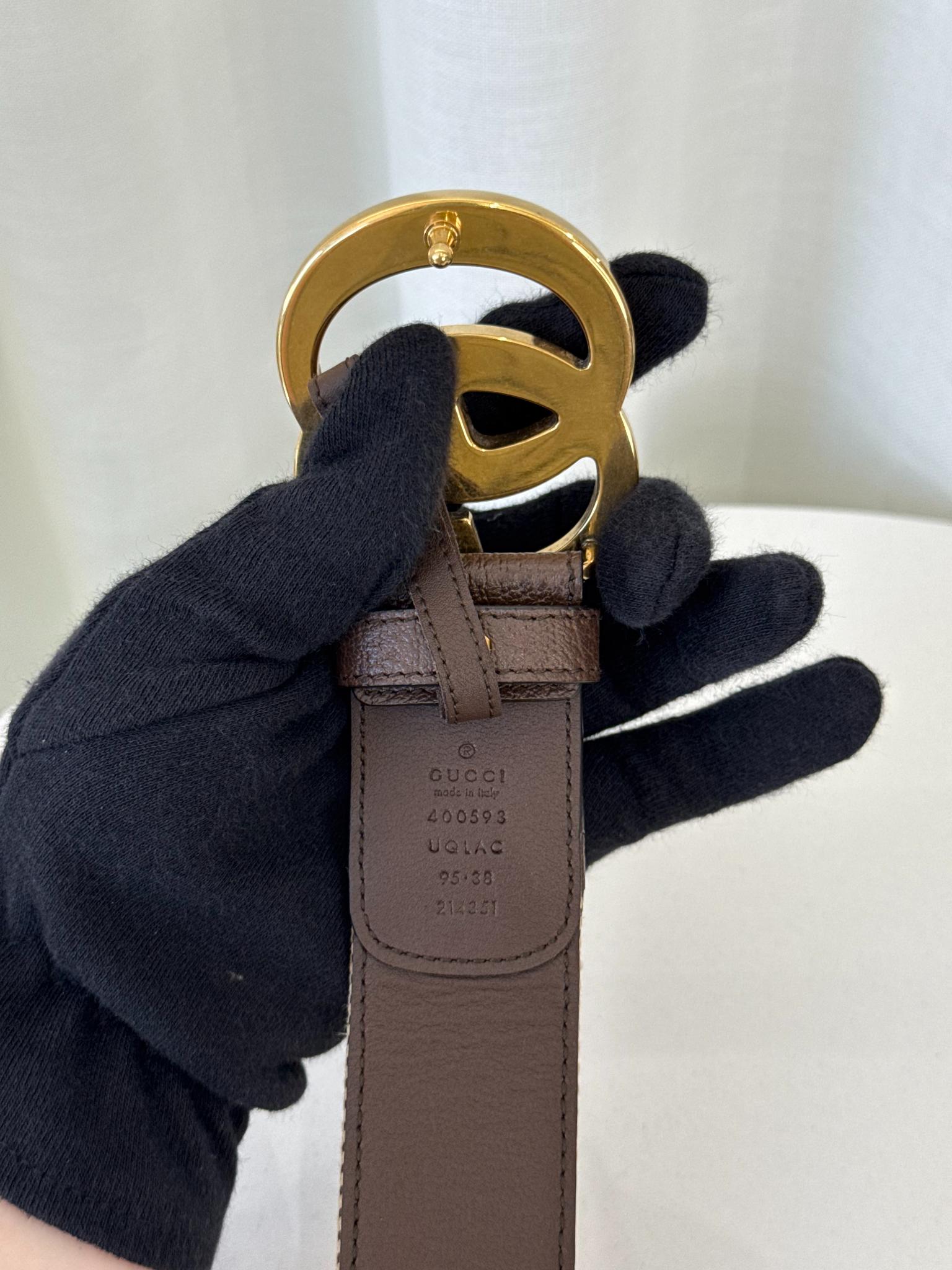 Gucci Jumbo GG Canvas GG Marmont Belt