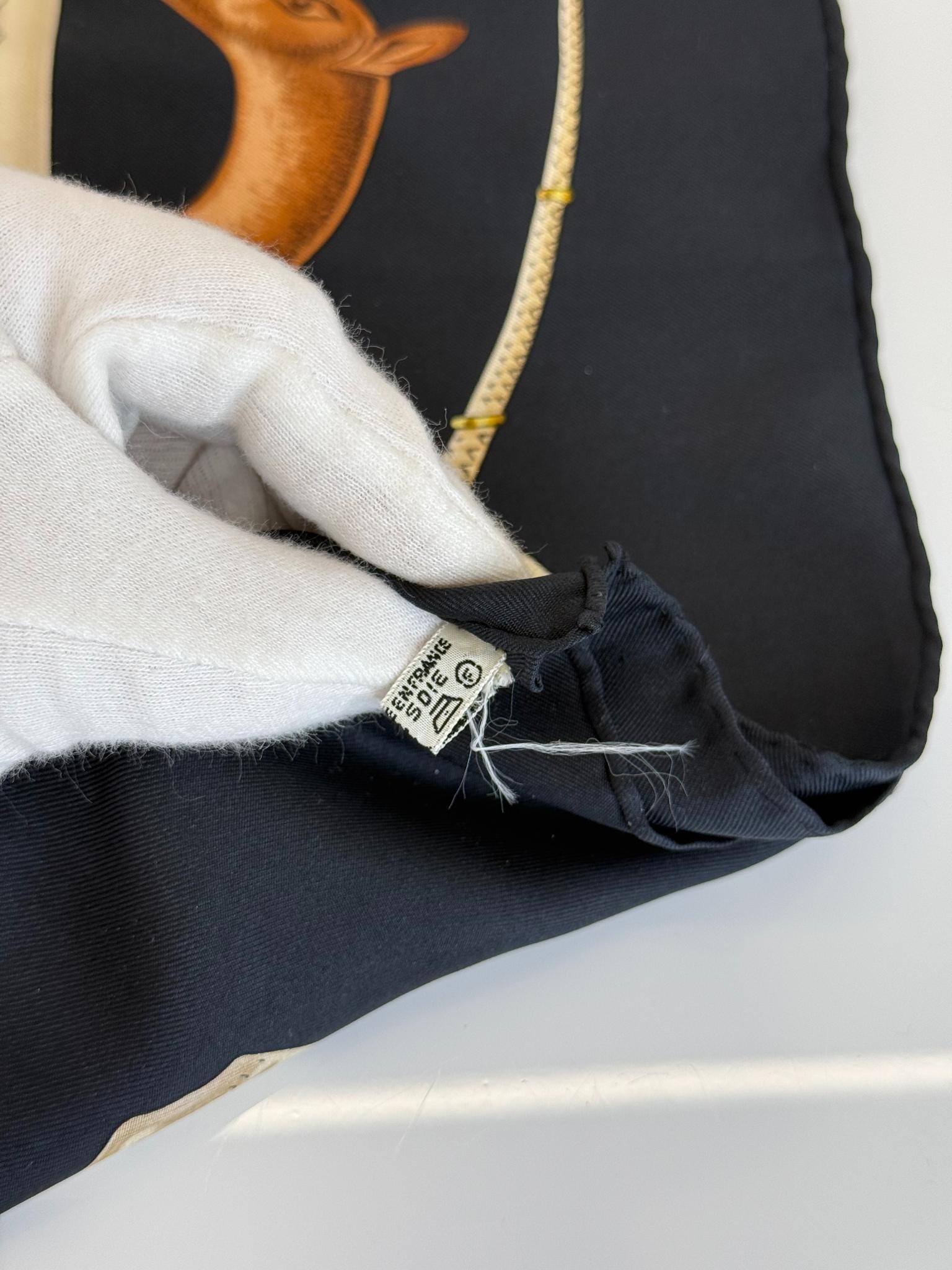 Hermès Cannes et Pommeaux Silk Scarf