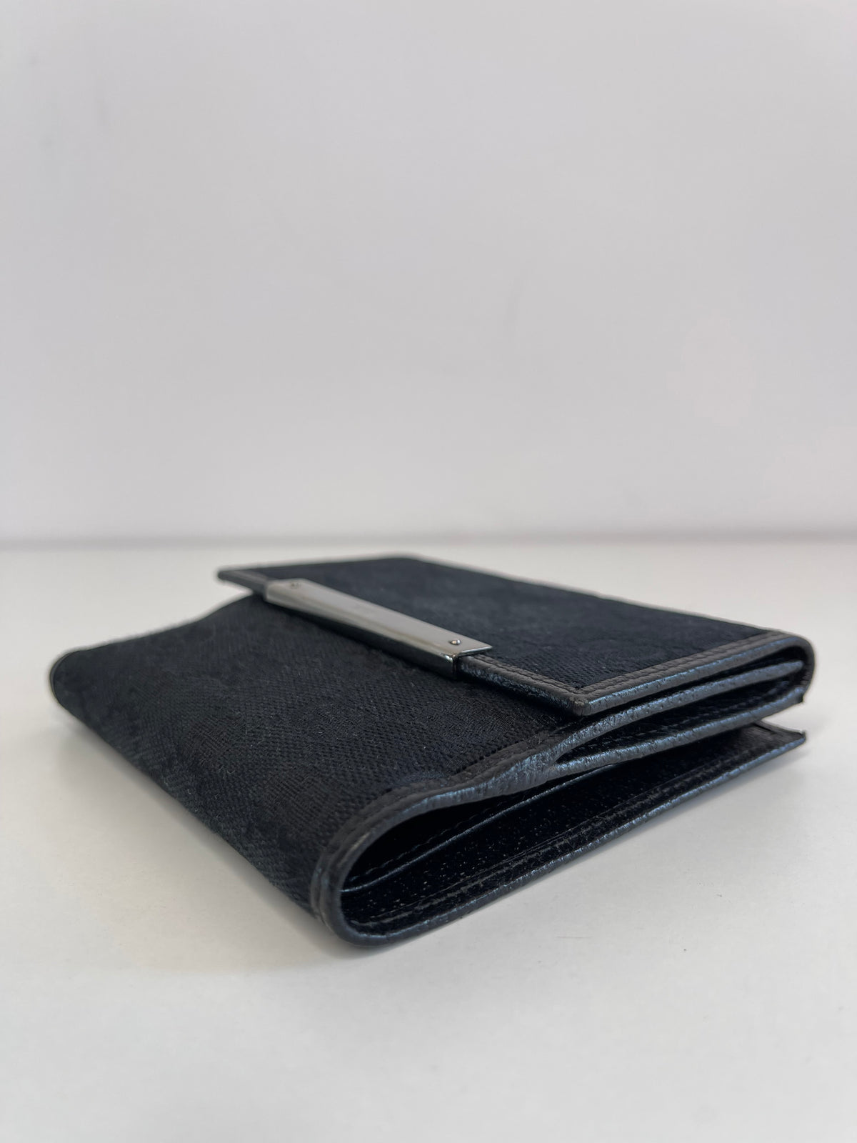 Gucci Black GG Canvas Unisex Wallet