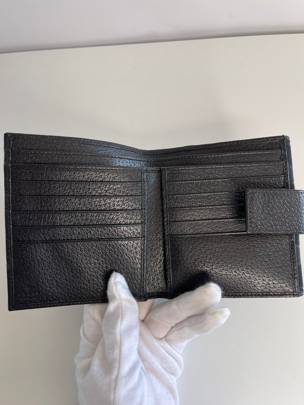 Gucci Black GG Canvas Unisex Wallet
