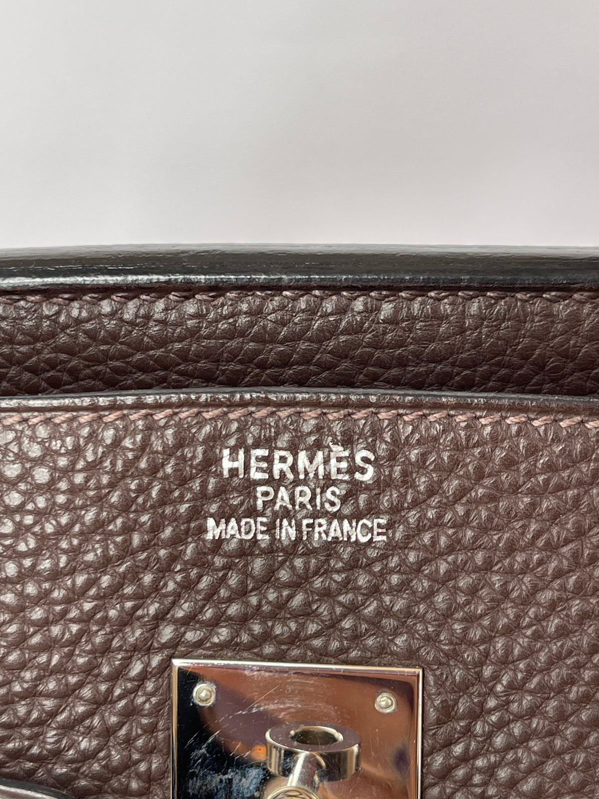 Hermès Birkin 35 Chocolate Clemence Palladium Hardware