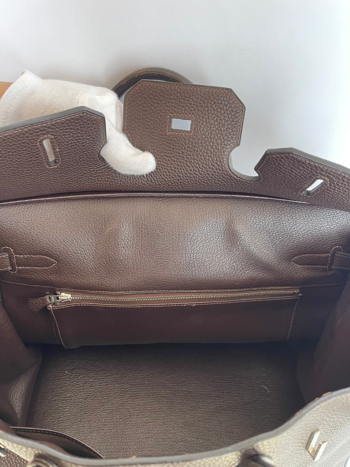 Hermès Birkin 35 Chocolate Clemence Palladium Hardware