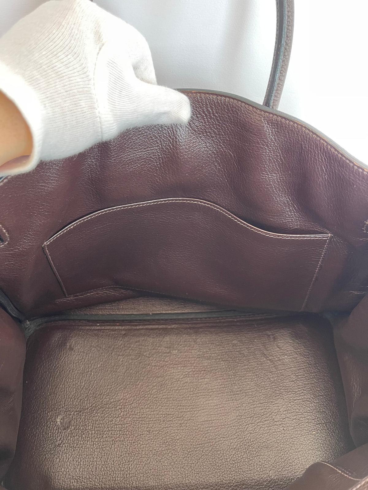 Hermès Birkin 35 Chocolate Clemence Palladium Hardware