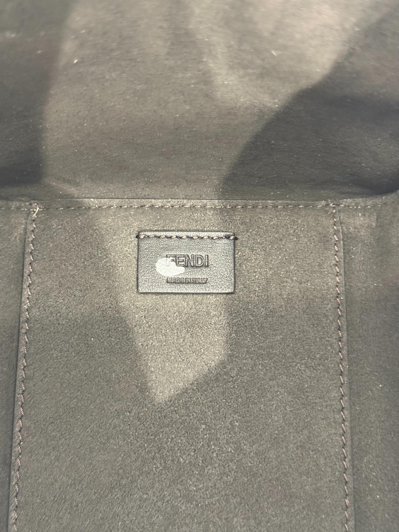 Fendi Origami Mini Raffia Shoulder Bag