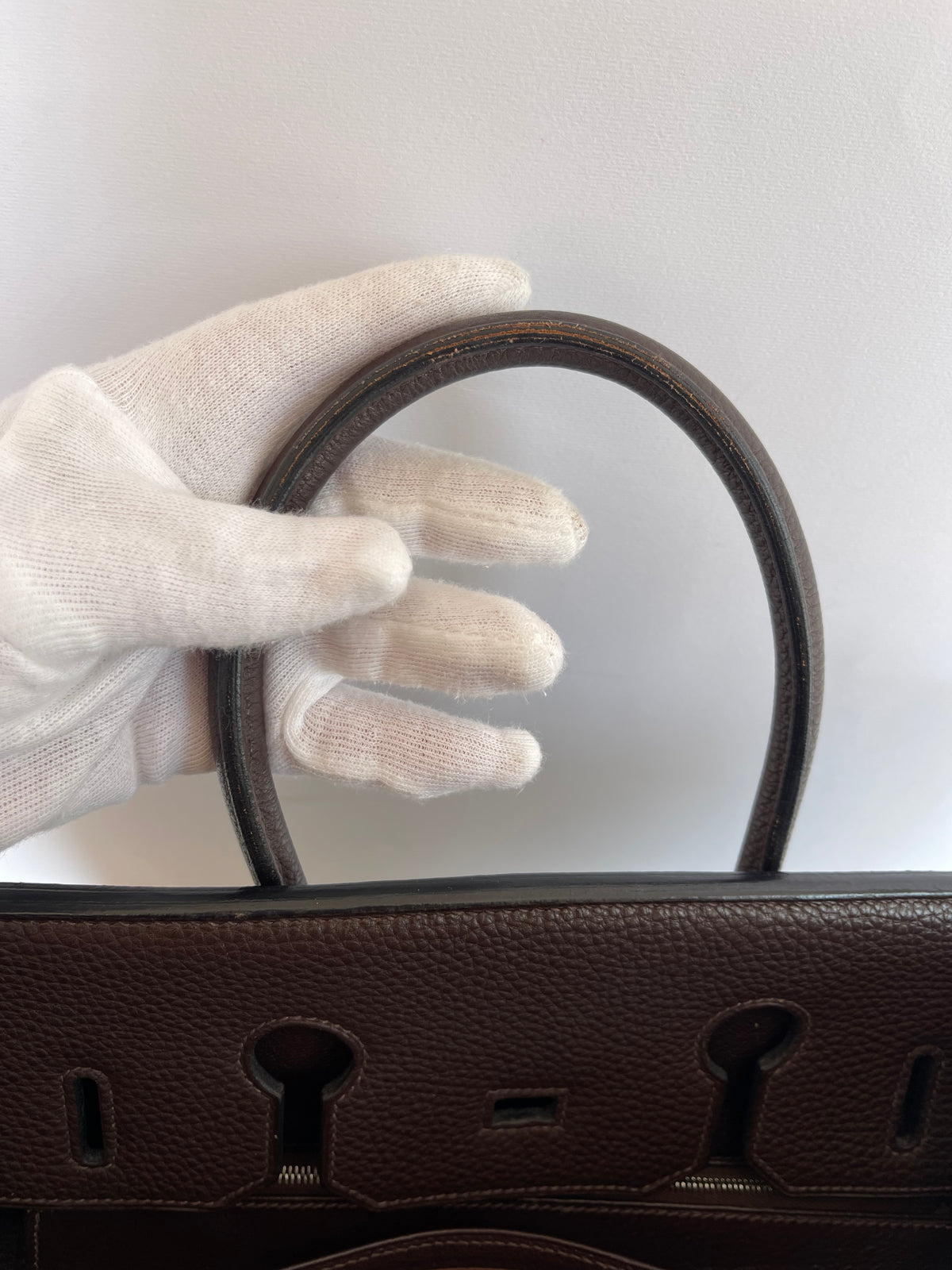 Hermès Birkin 35 Chocolate Clemence Palladium Hardware