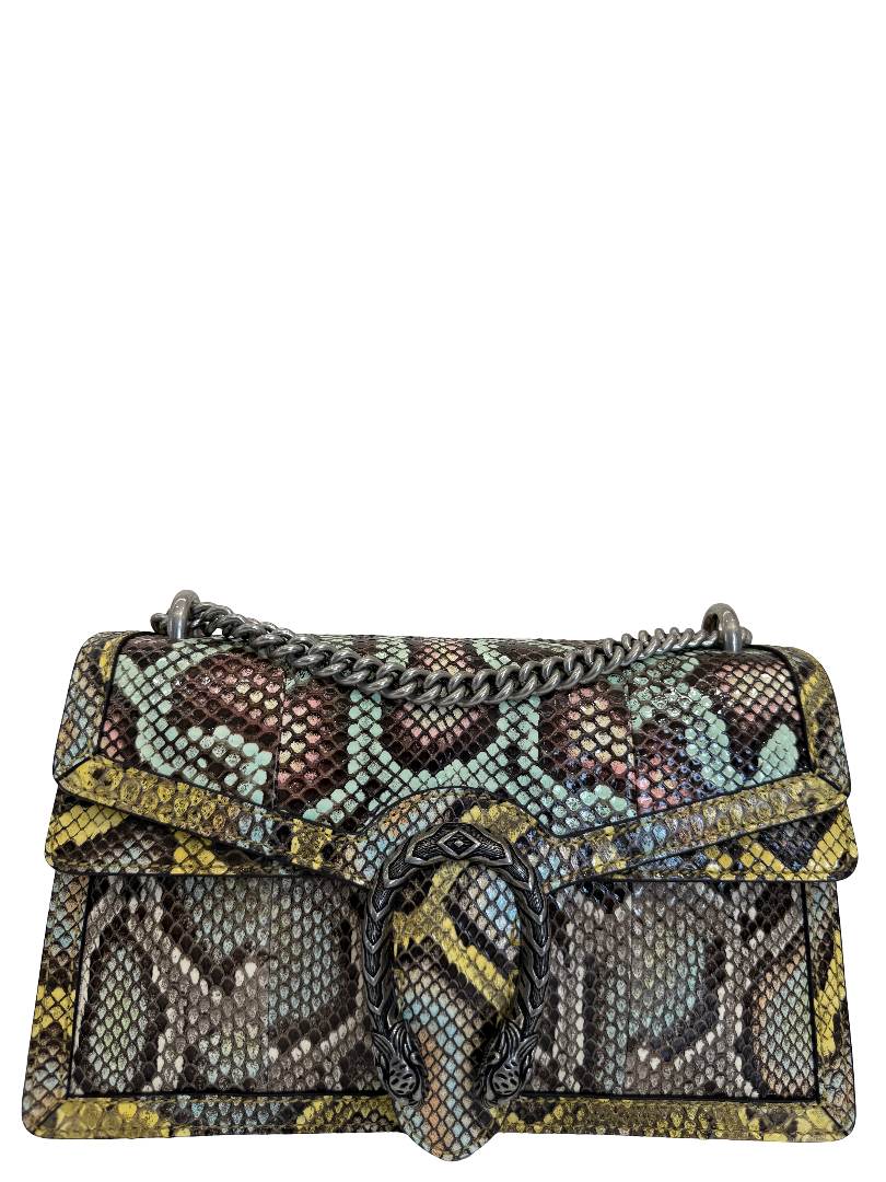Gucci Snakeskin Multicolor Medium Dionysus Shoulder Bag