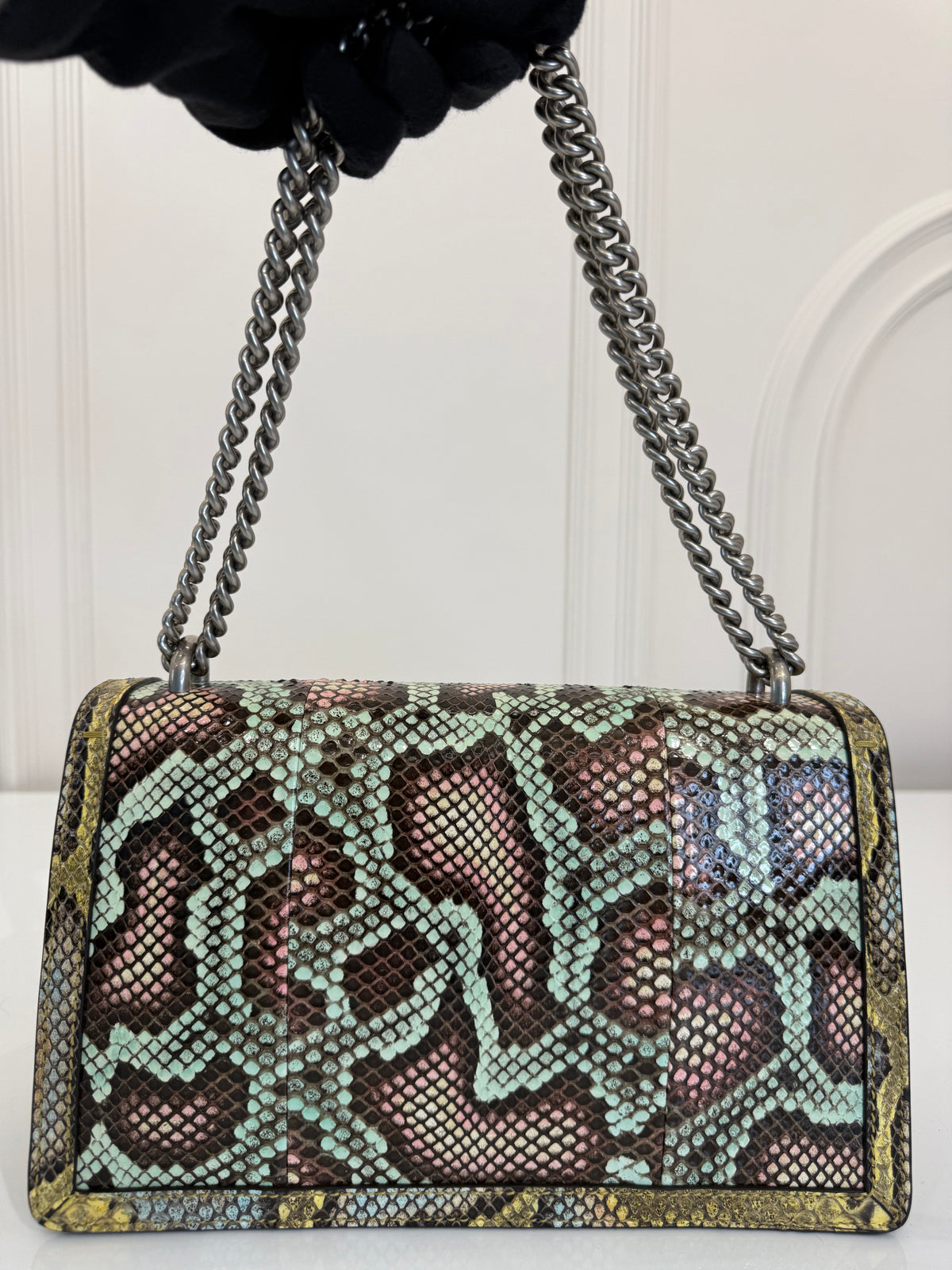 Gucci Snakeskin Multicolor Medium Dionysus Shoulder Bag
