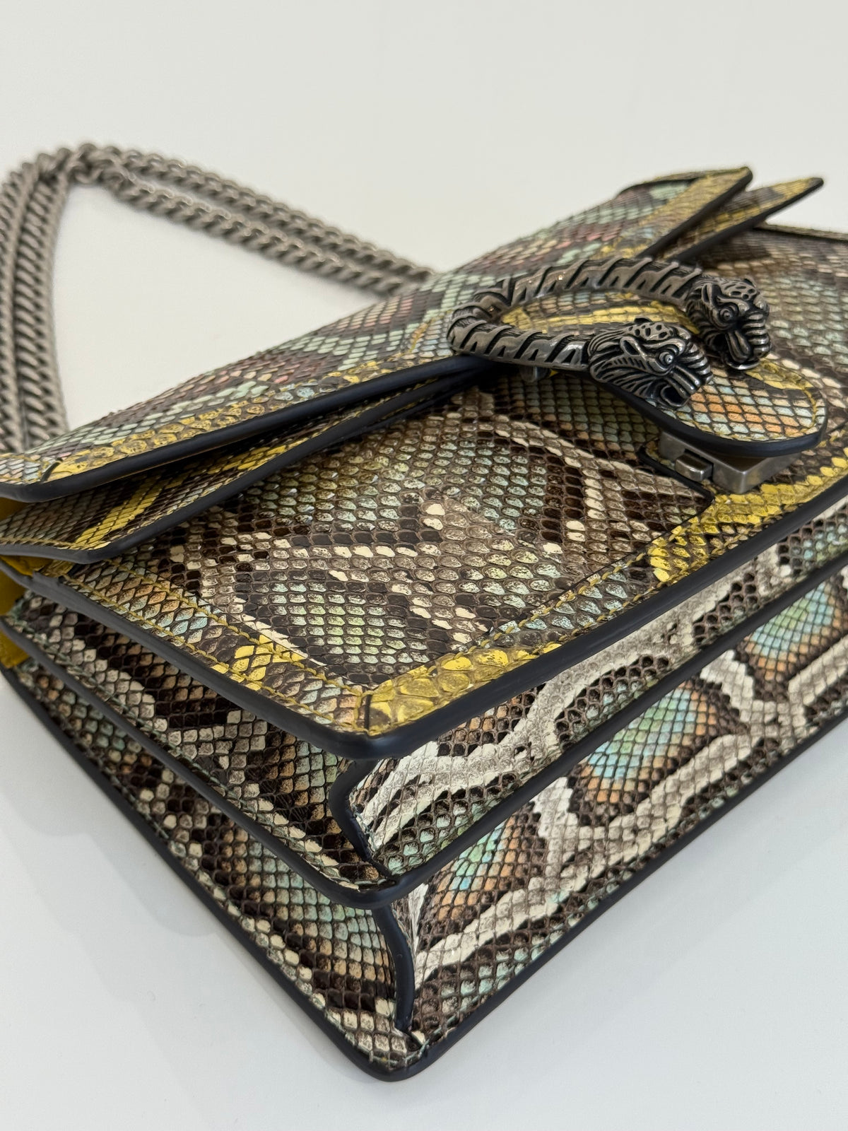 Gucci Snakeskin Multicolor Medium Dionysus Shoulder Bag