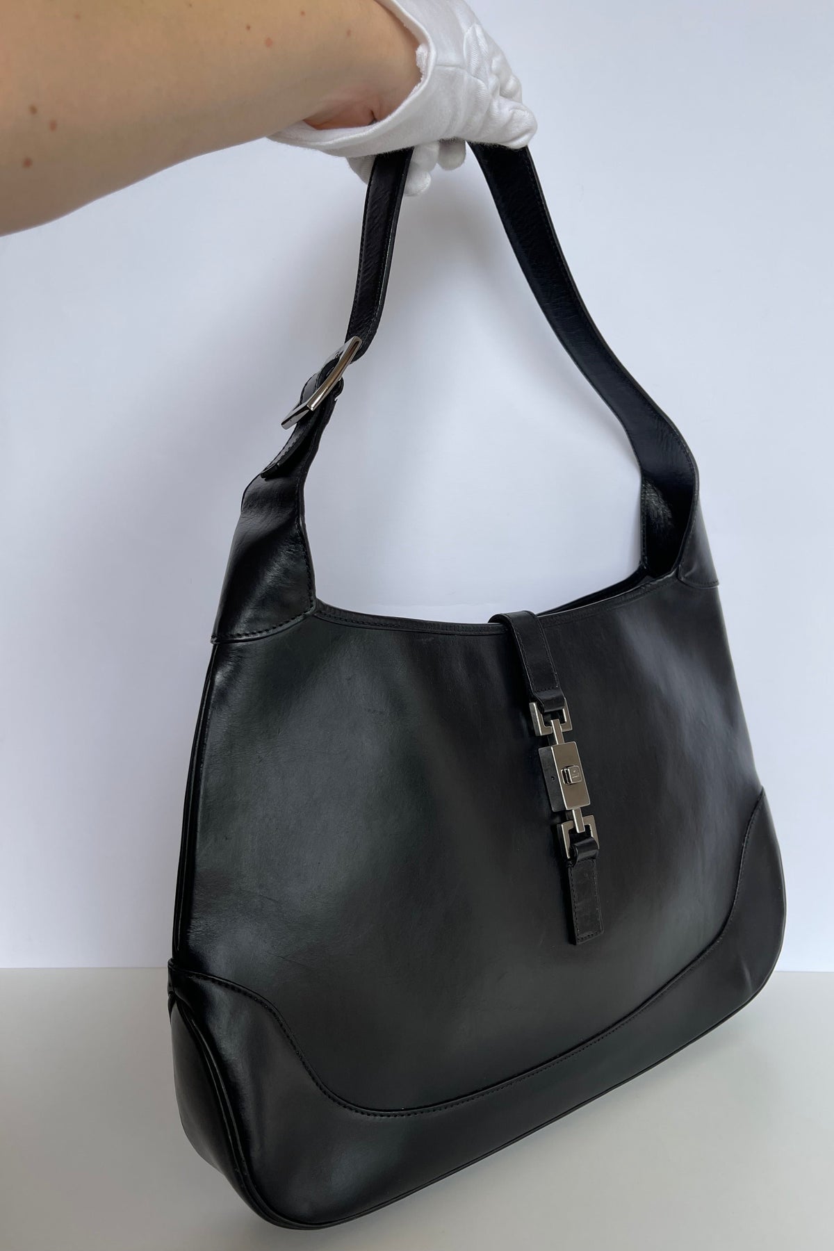 Gucci Jackie Vintage Medium Shoulder Bag Black