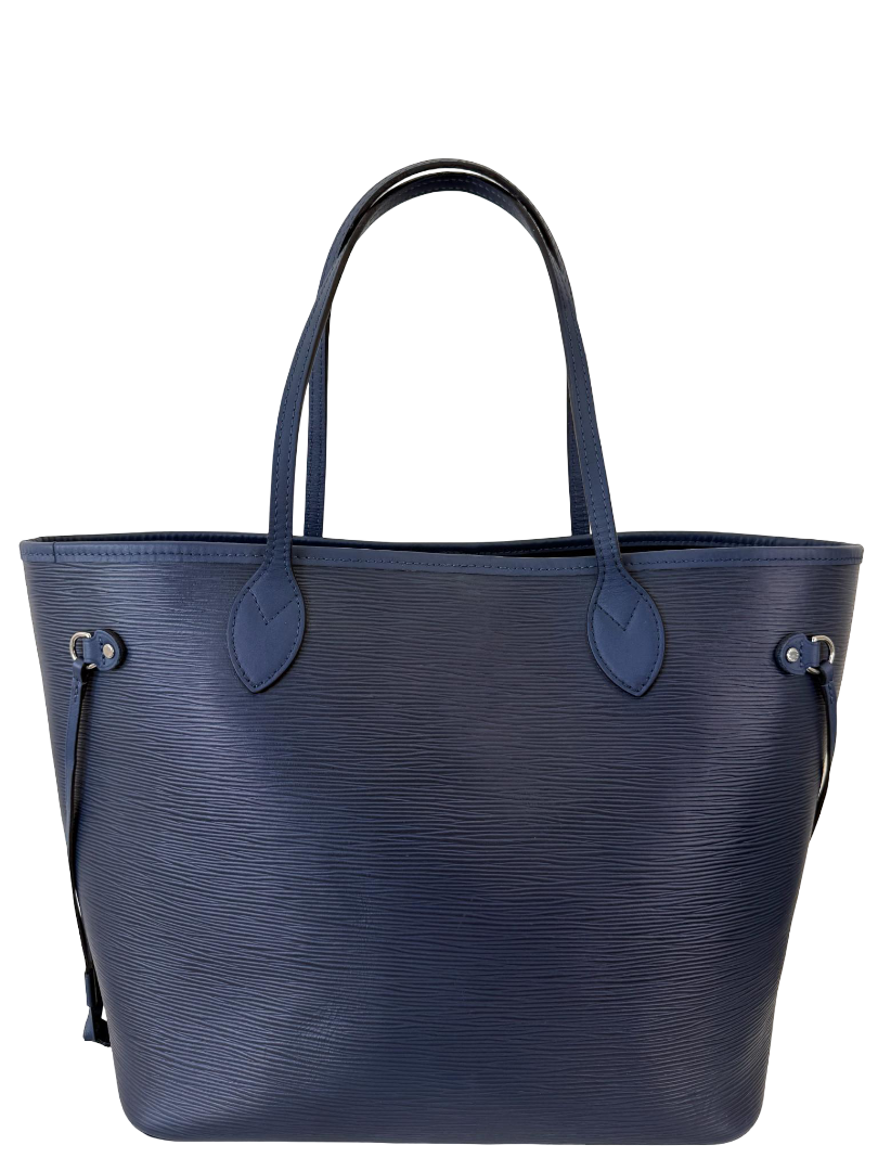 Louis Vuitton Neverfull MM Indigo Blue Epi Leather