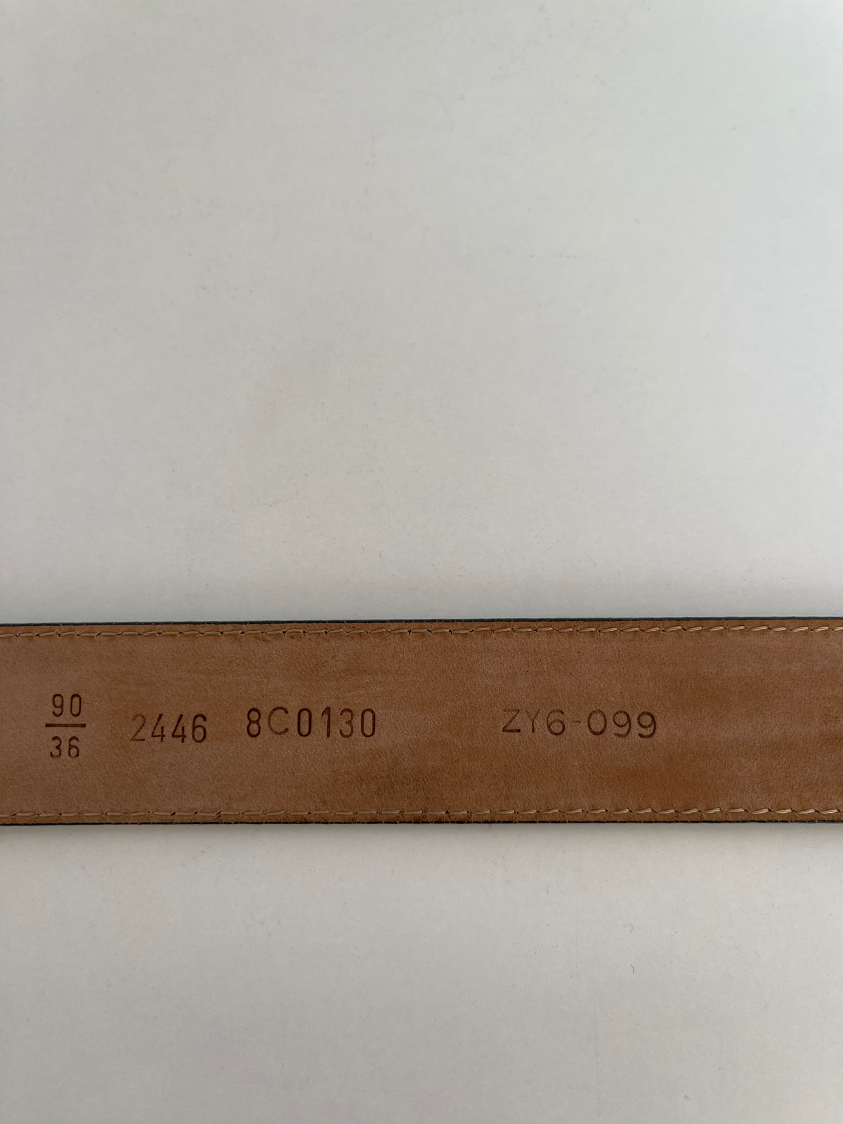 Fendi Green Leather FF Buckle Wide Waist Belt 90 Cm