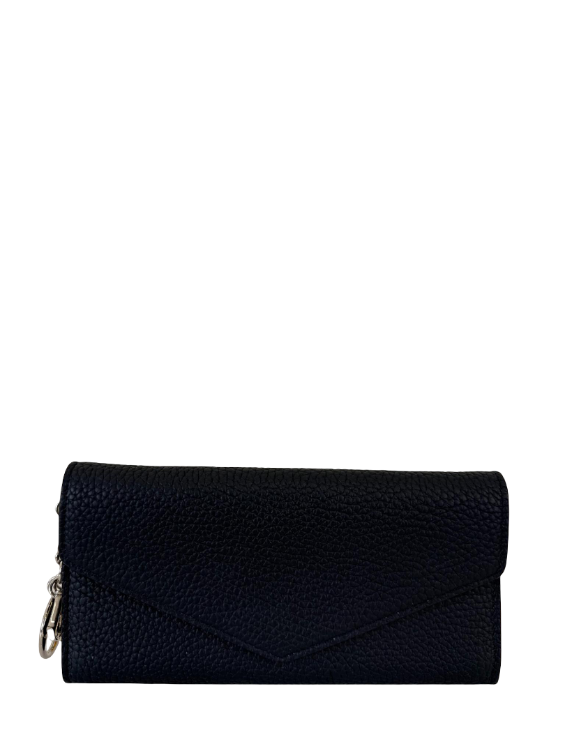 Dior Dark Blue Leather Diorissimo Continental Wallet