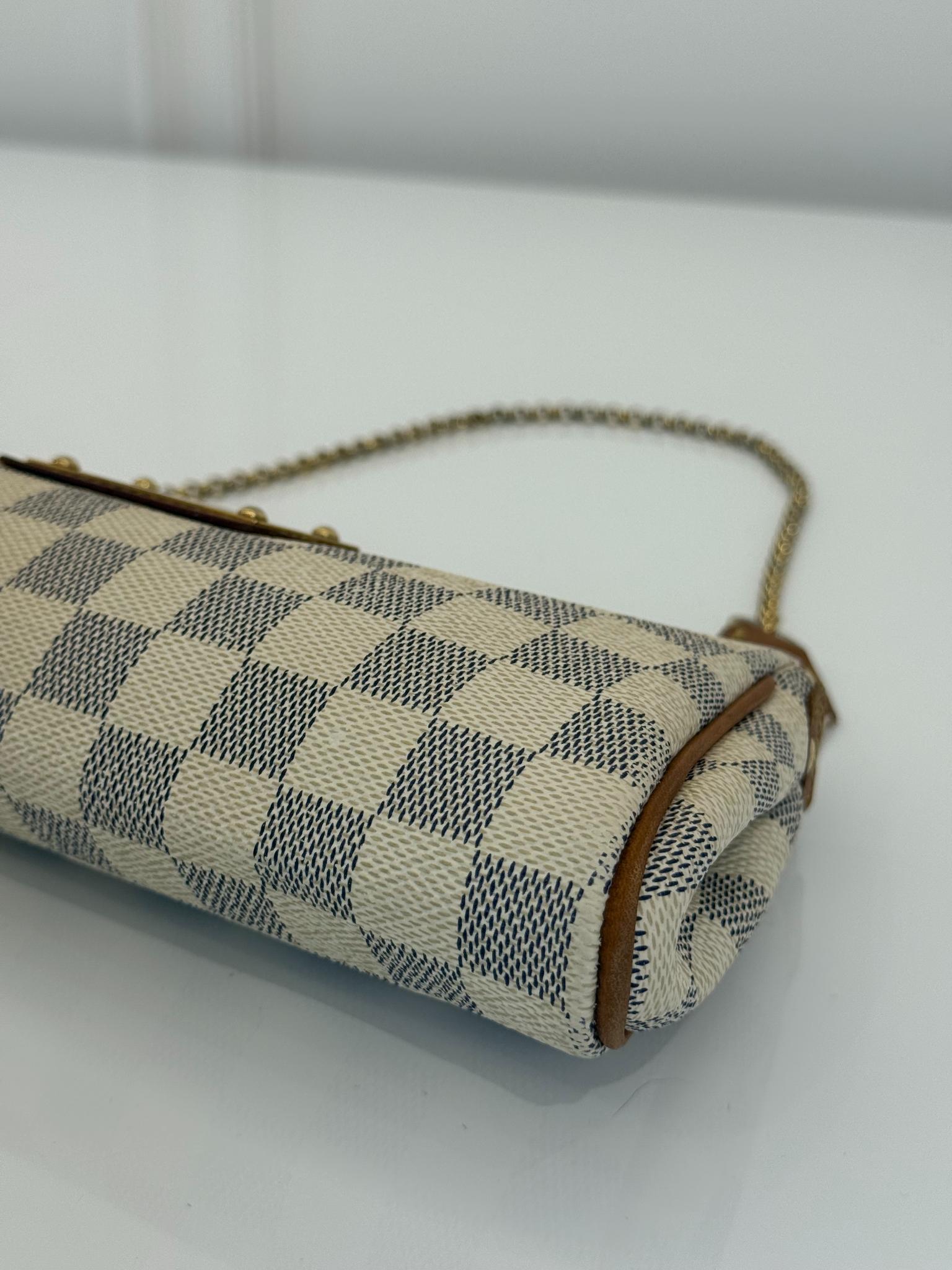 Louis Vuitton Eva Pochette Damier Azur Canvas