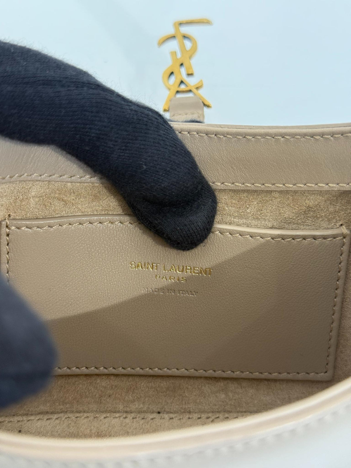 Saint Laurent Le 5 À 7 Smooth Leather Mini Hobo Bag