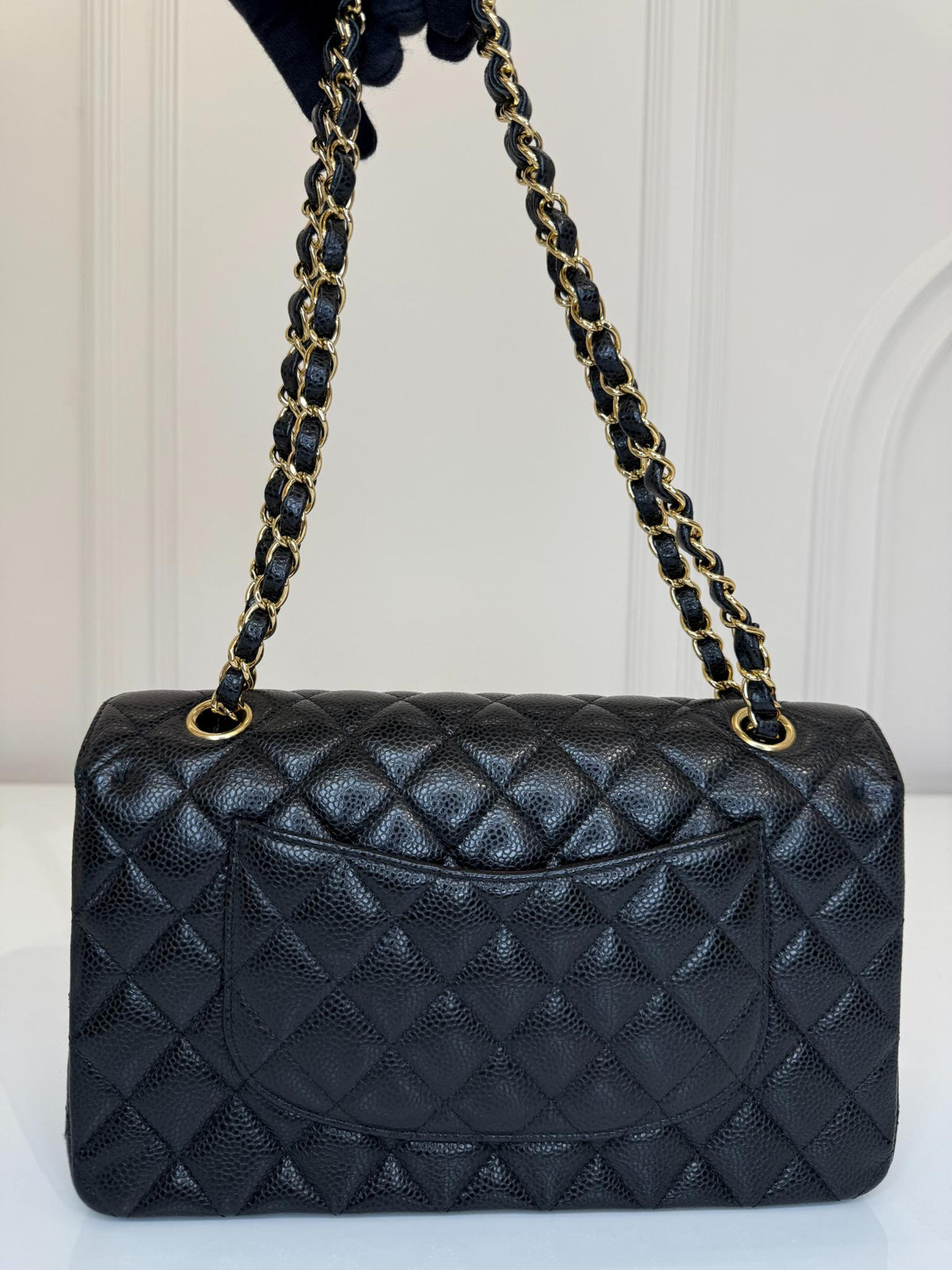 Chanel Medium Classic Double Flap Bag Black Caviar GHW