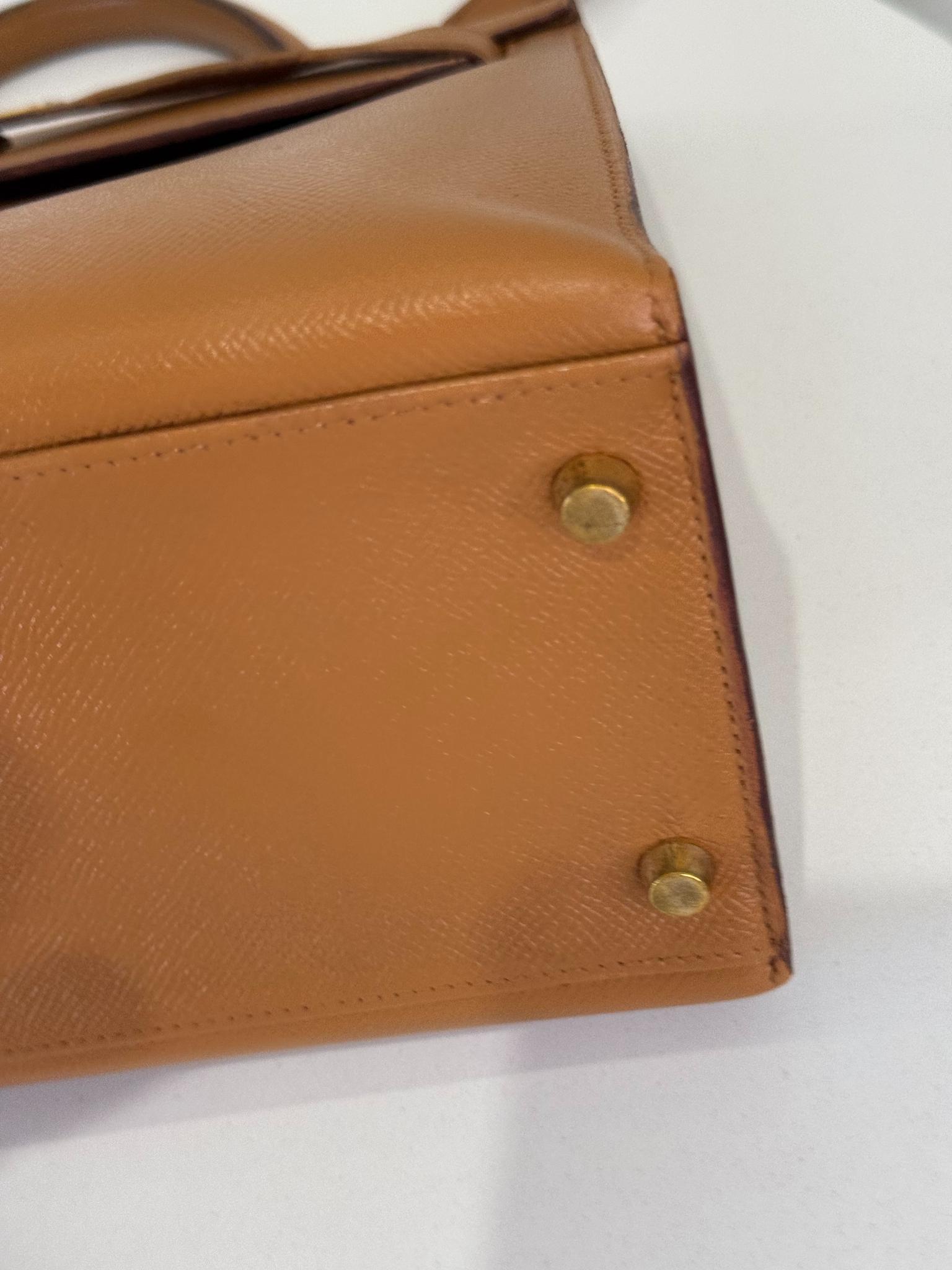 Hermès Kelly Sellier 32 Gold Epsom Leather GHW