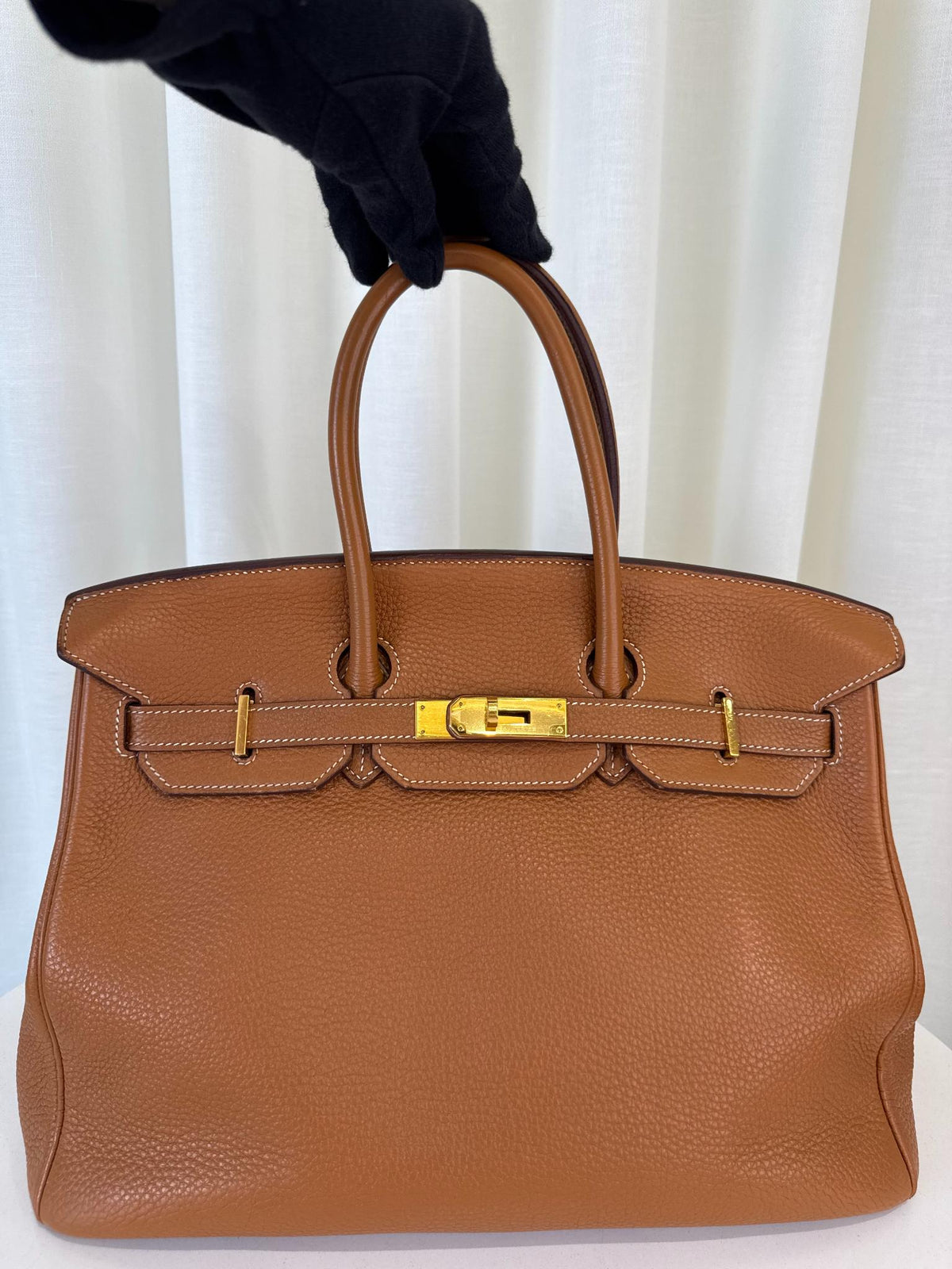 Hermès Birkin 35 Gold Togo Leather GHW
