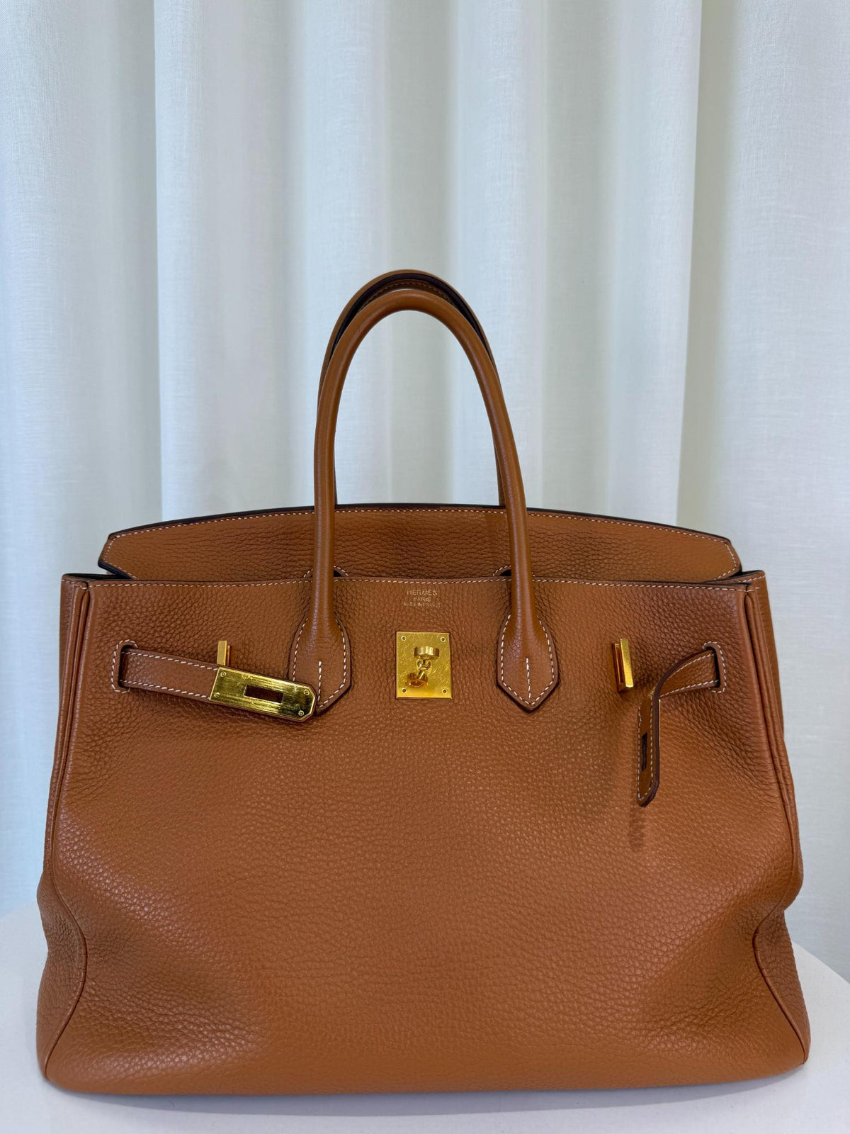 Hermès Birkin 35 Gold Togo Leather GHW