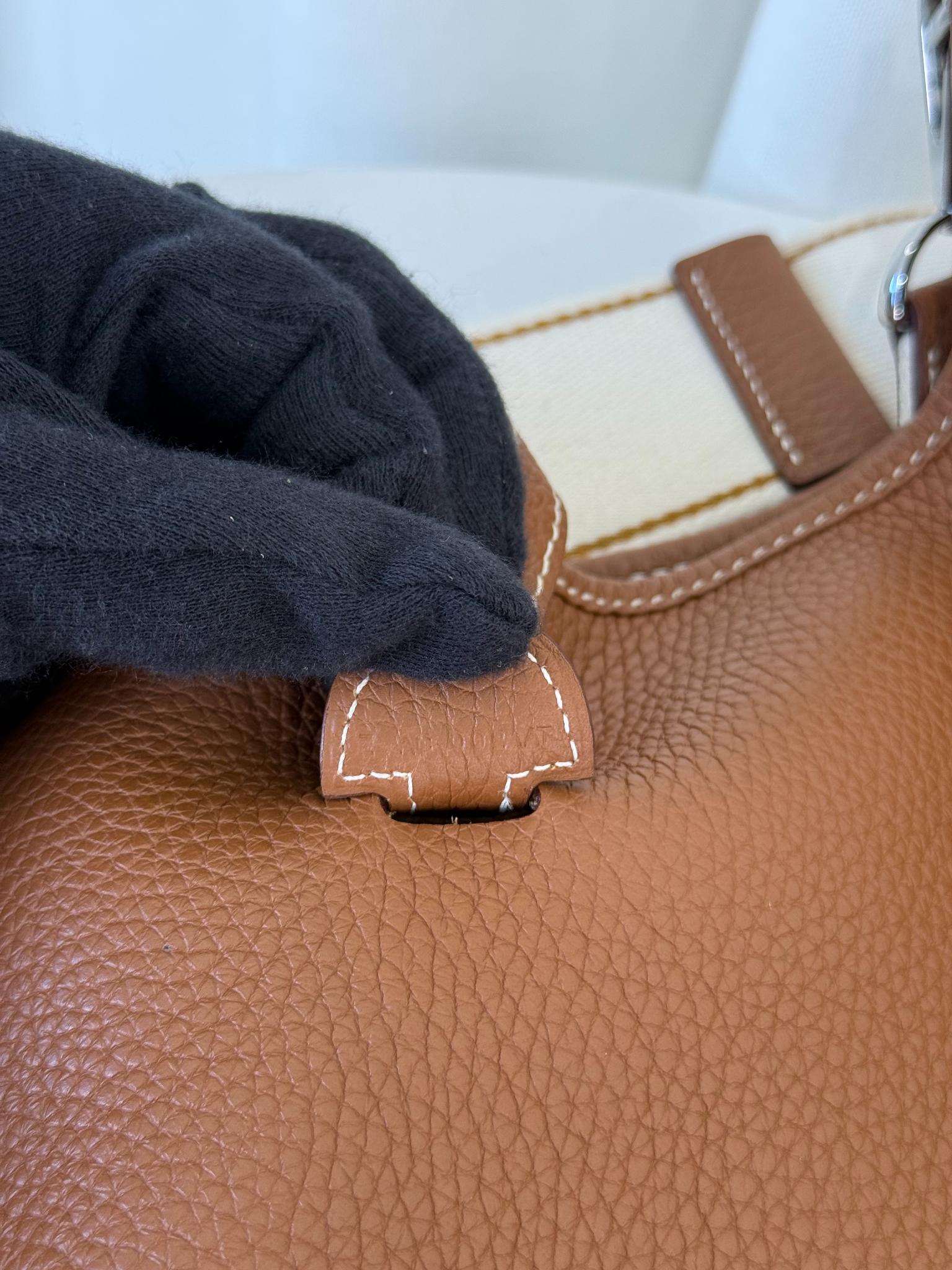 Hermès Evelyne III 29 Gold Clemence Leather Palladium Hardware