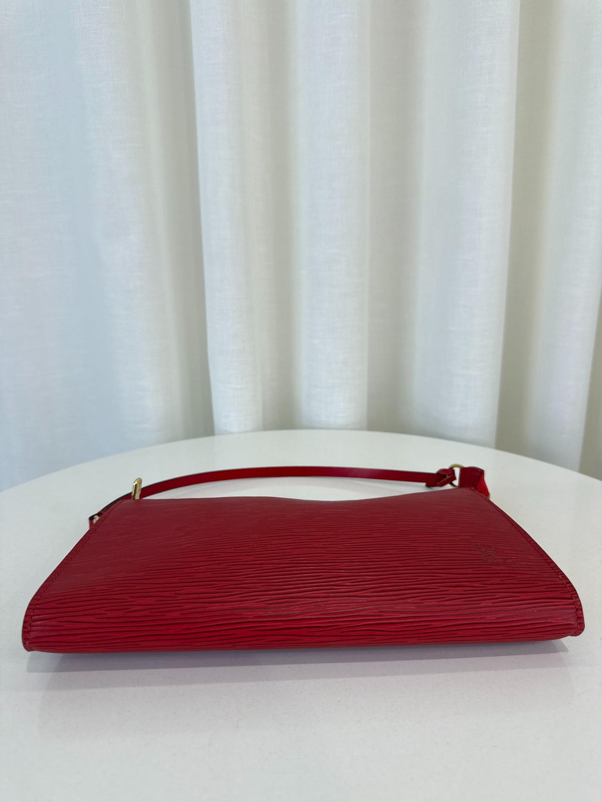 Louis Vuitton Pochette Accessories Red Epi Leather