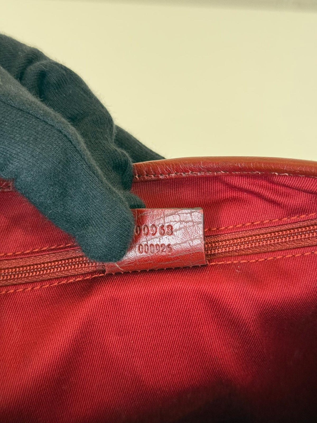 Gucci Vintage Red GG Canvas and Leather Jackie Hobo