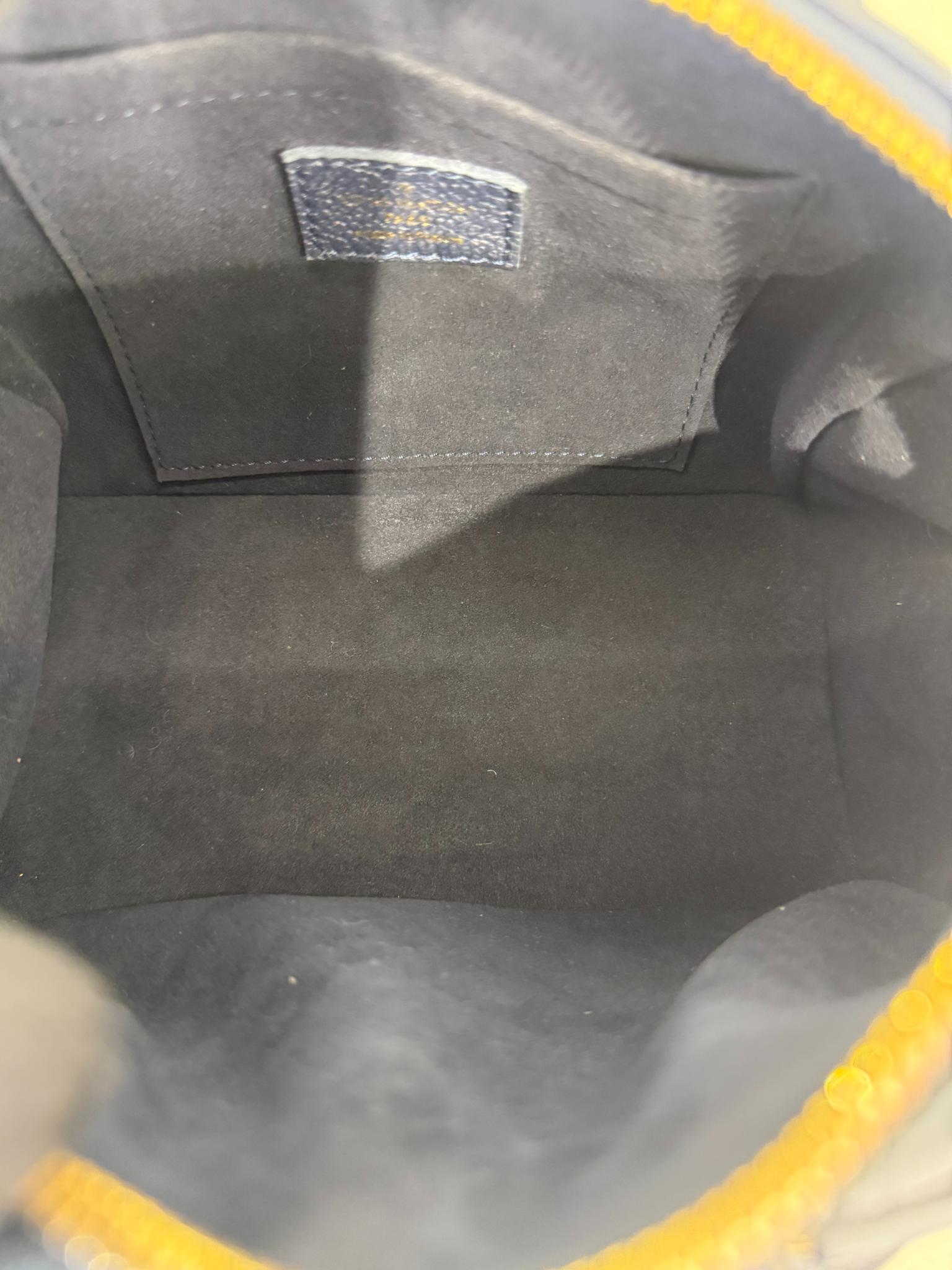 Louis Vuitton Speedy Bandoulière 20 Navy Blue/Beige Monogram Empreinte
