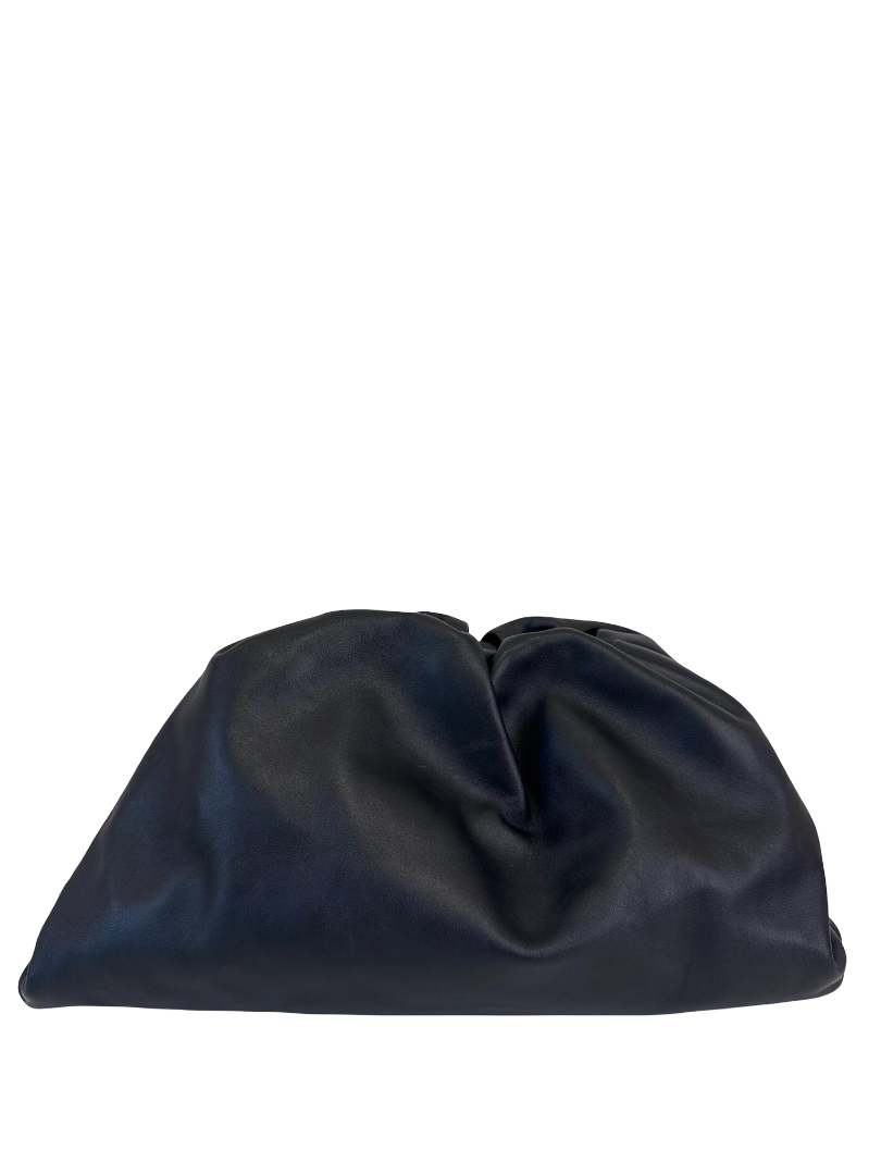 Bottega Veneta The Pouch Black Calfskin Leather
