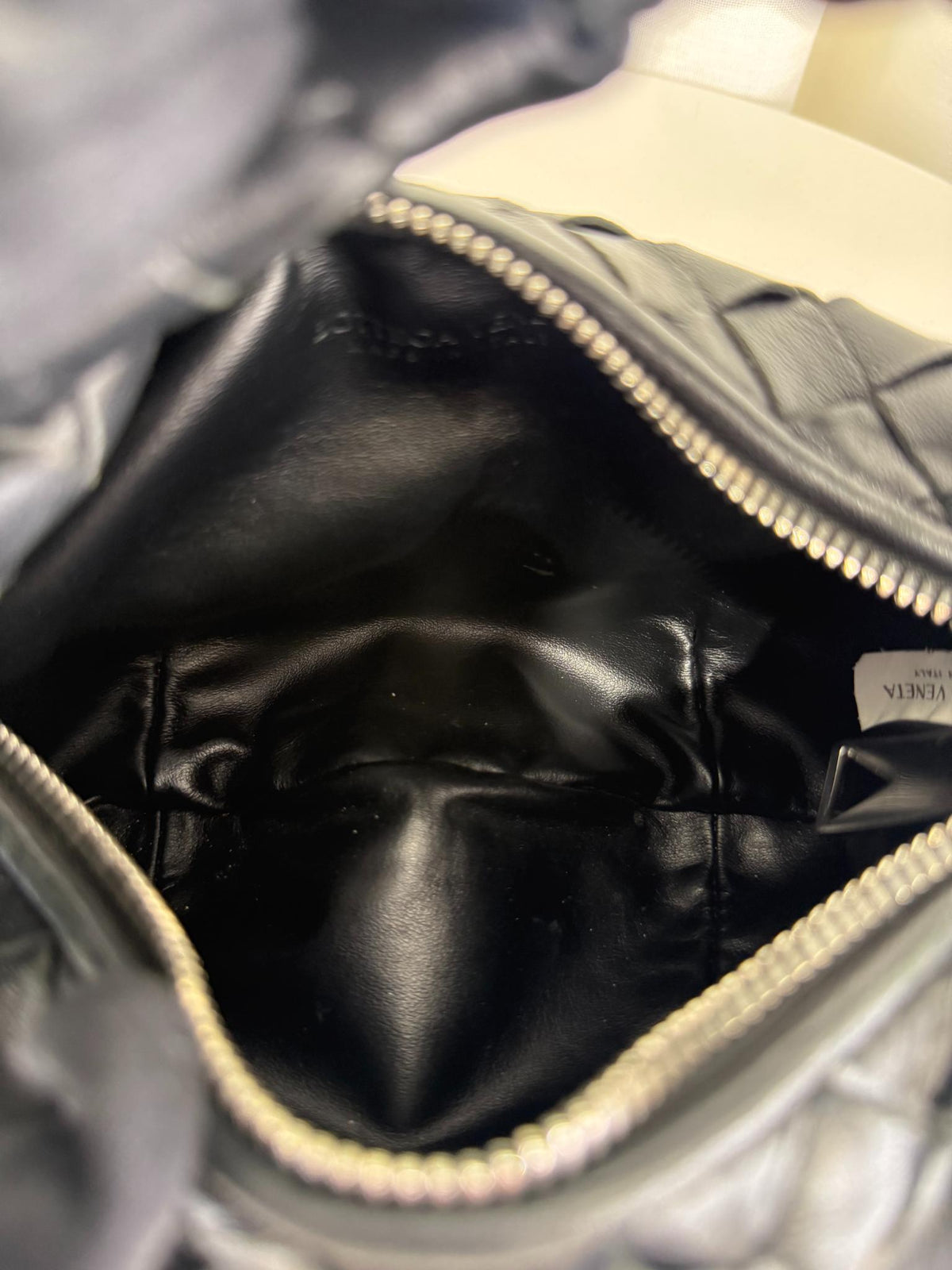 Bottega Veneta Mini Jodie Black Intrecciato Nappa