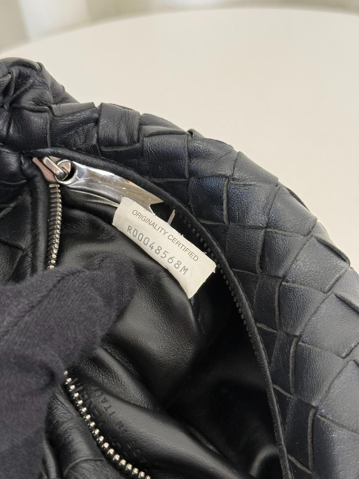 Bottega Veneta Mini Jodie Black Intrecciato Nappa