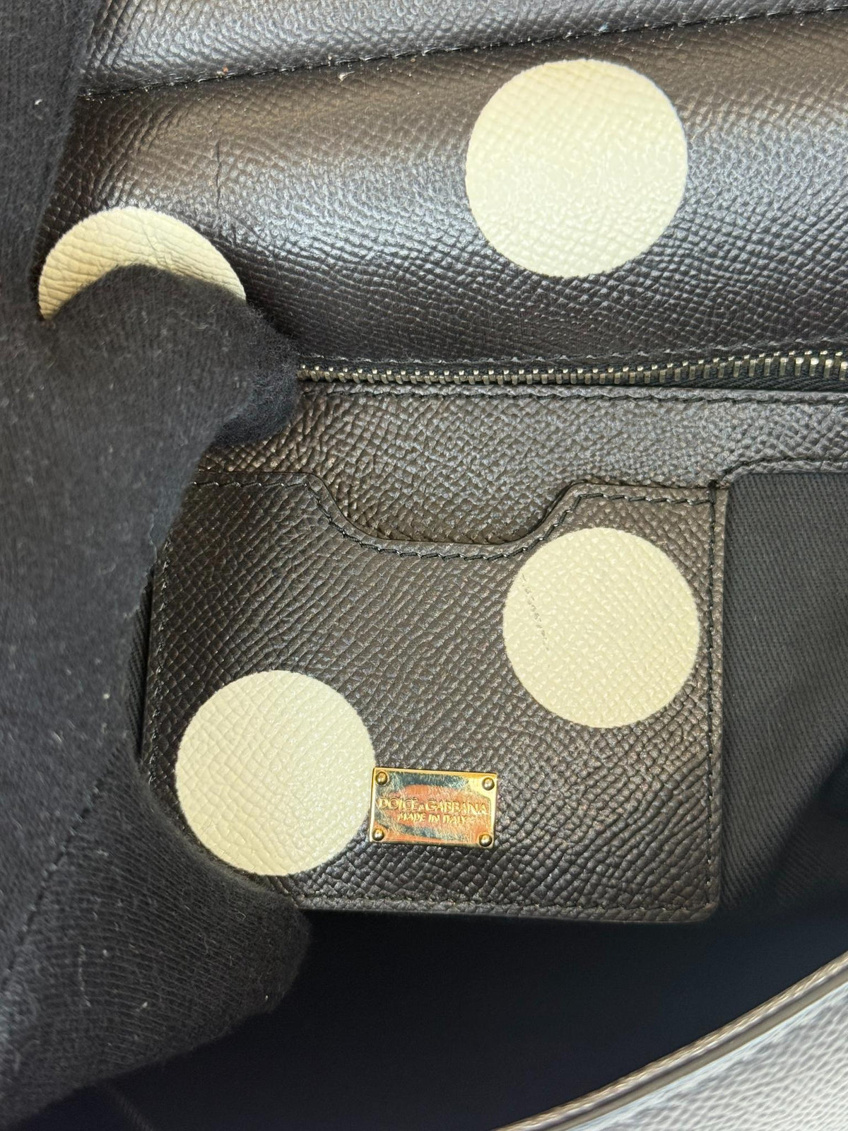 Dolce Gabbana Limited EditionPolka Dot Medium Crystal Embellished Miss Sicily